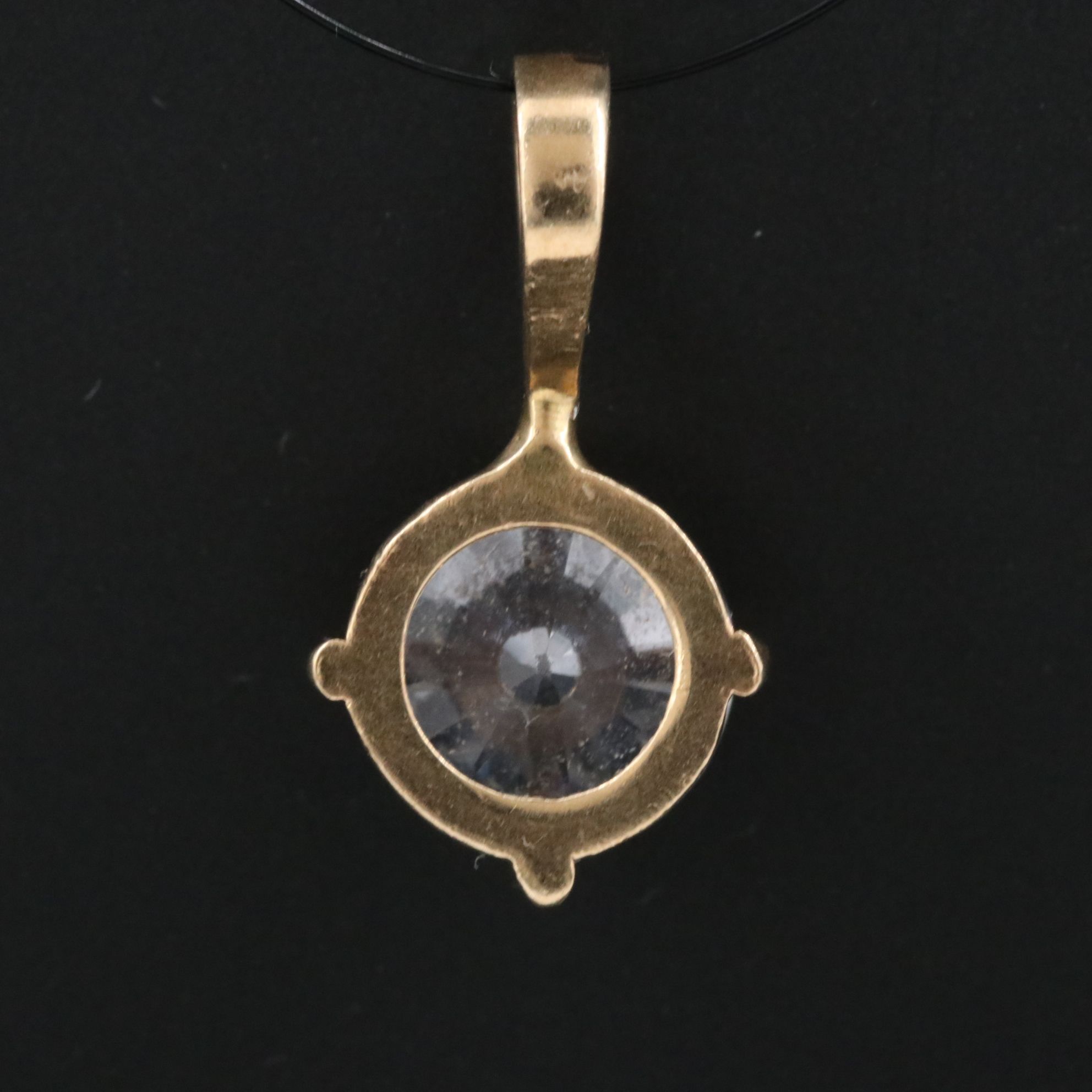 14K CZ Pendant