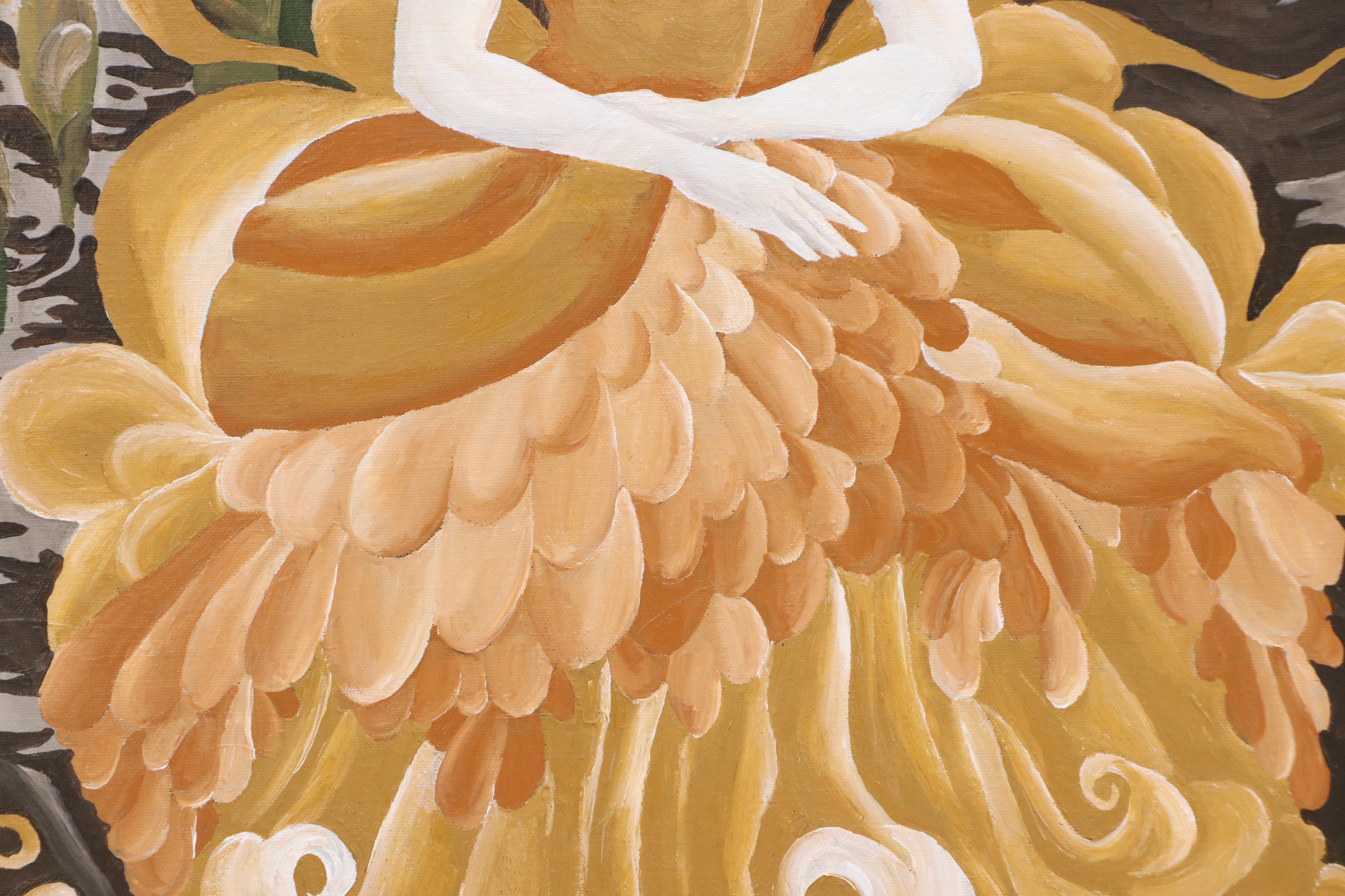 Faina Lorah Oil Painting "Lady of Victoria," 21st Century