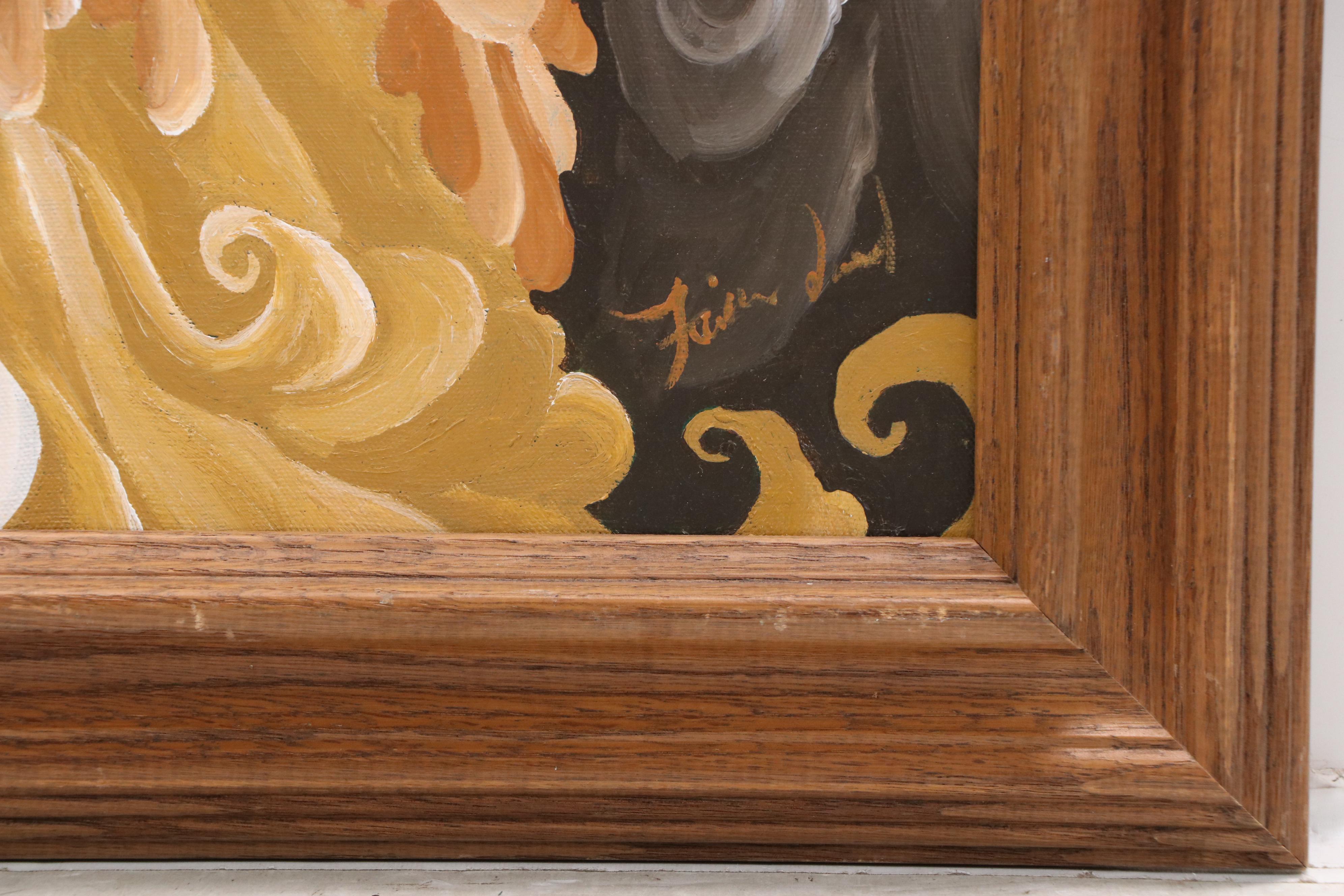 Faina Lorah Oil Painting "Lady of Victoria," 21st Century