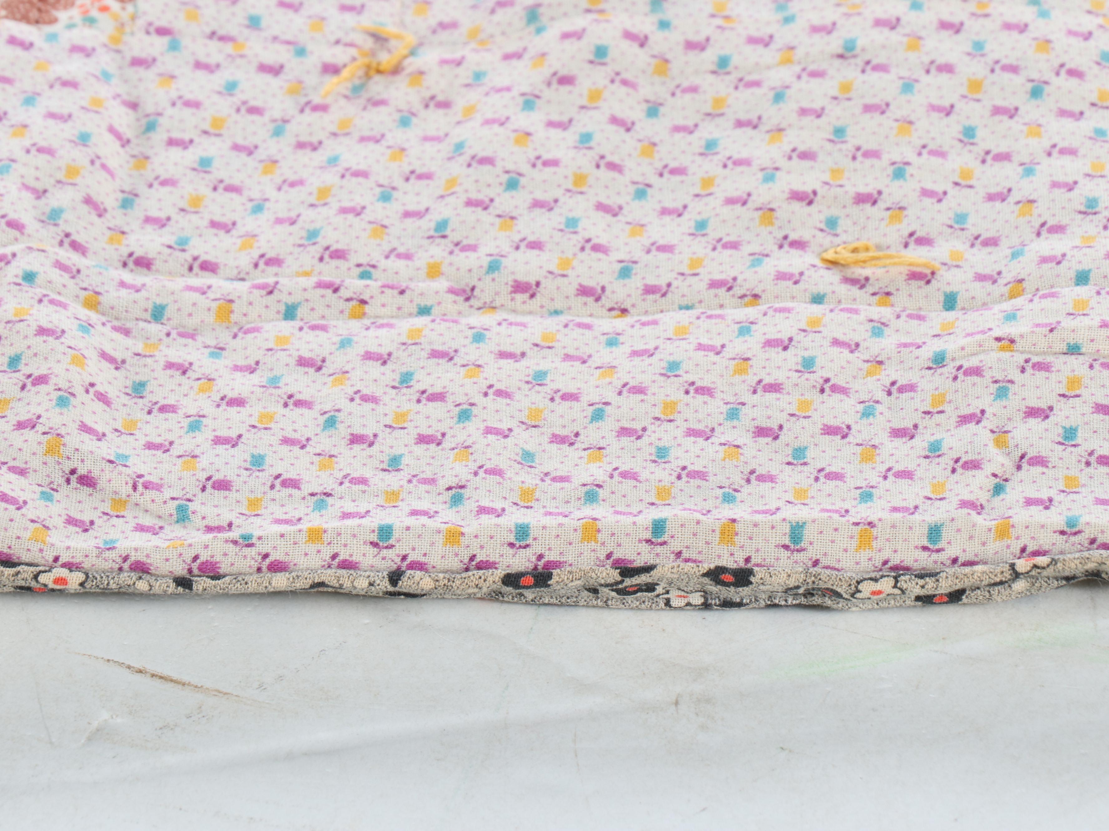 "Disappearing Nine-Patch" Handcrafted Quilt