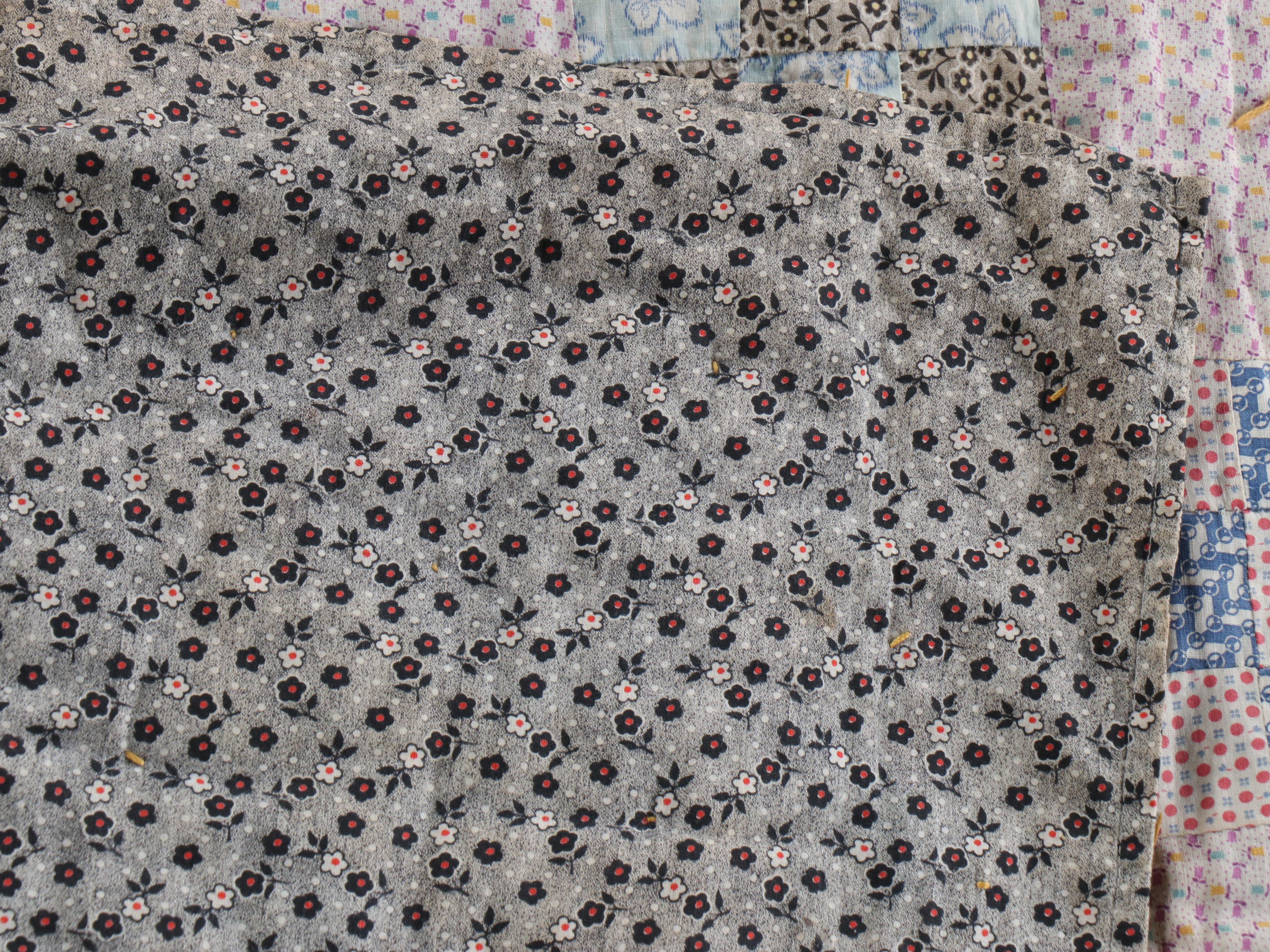 "Disappearing Nine-Patch" Handcrafted Quilt