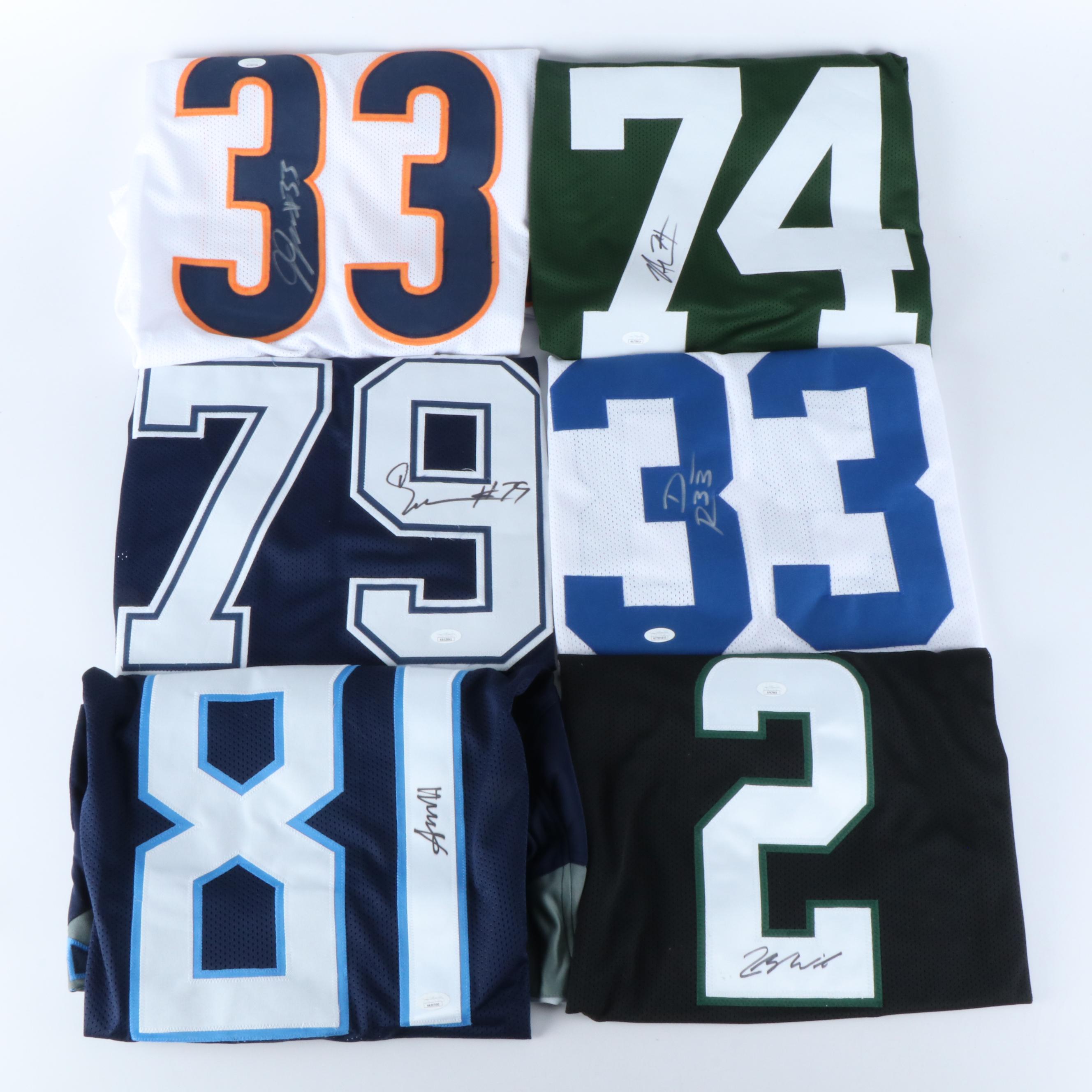 Dominic Rhodes, Nick Mangold, Jaylon Johnson, and More Signed Jerseys, JSA