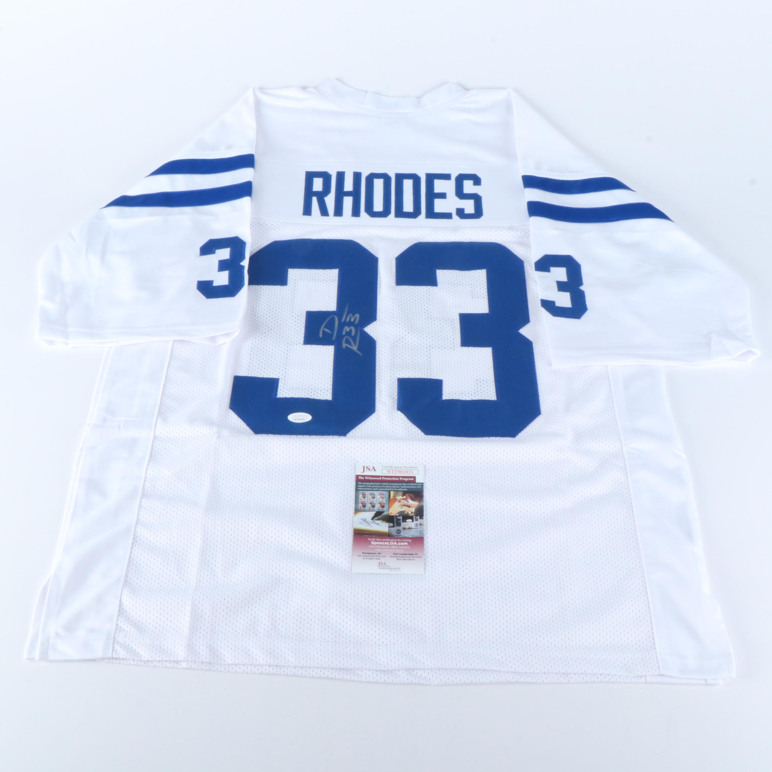 Dominic Rhodes, Nick Mangold, Jaylon Johnson, and More Signed Jerseys, JSA