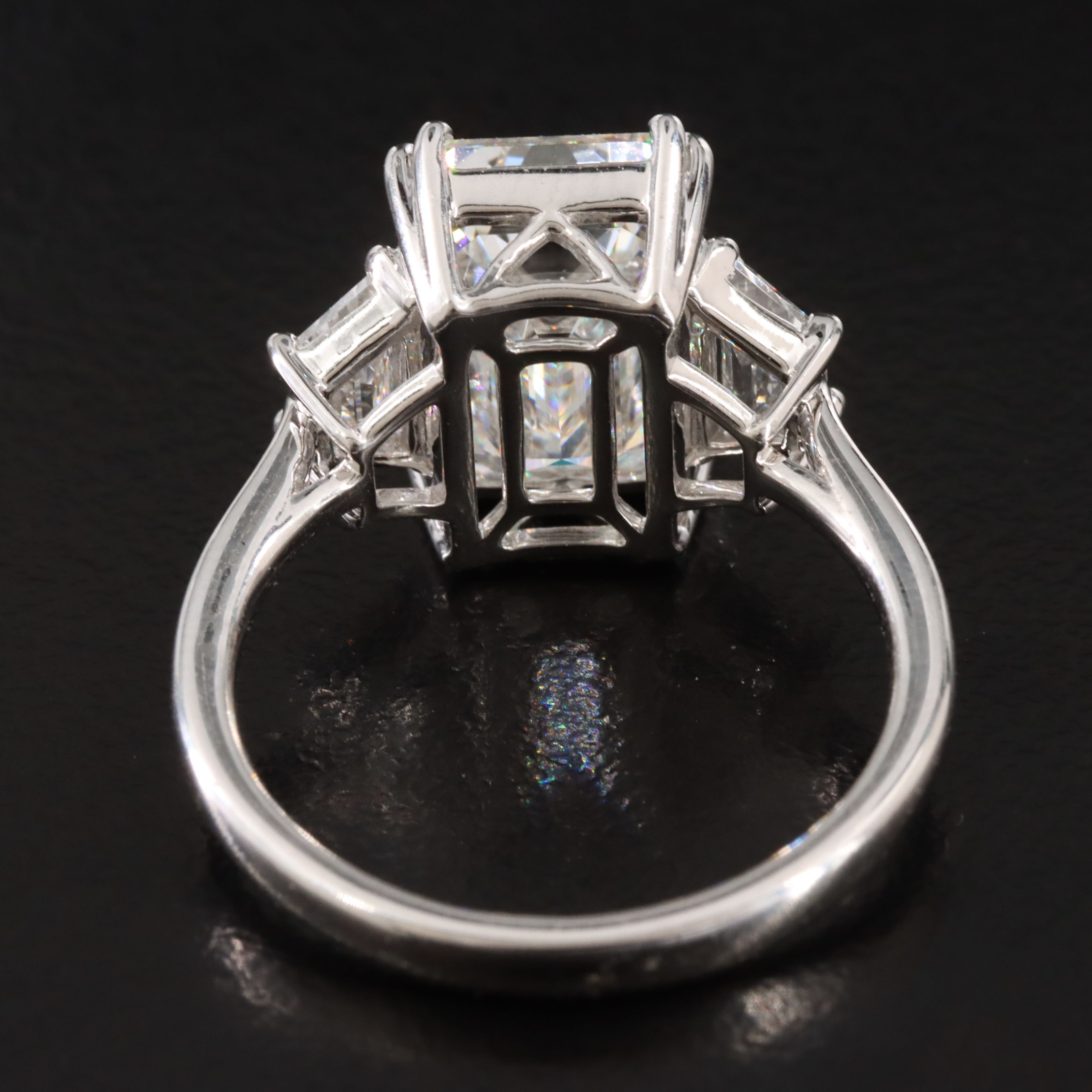 Platinum 6.22 CTW Lab Grown Diamond Ring with IGI Report