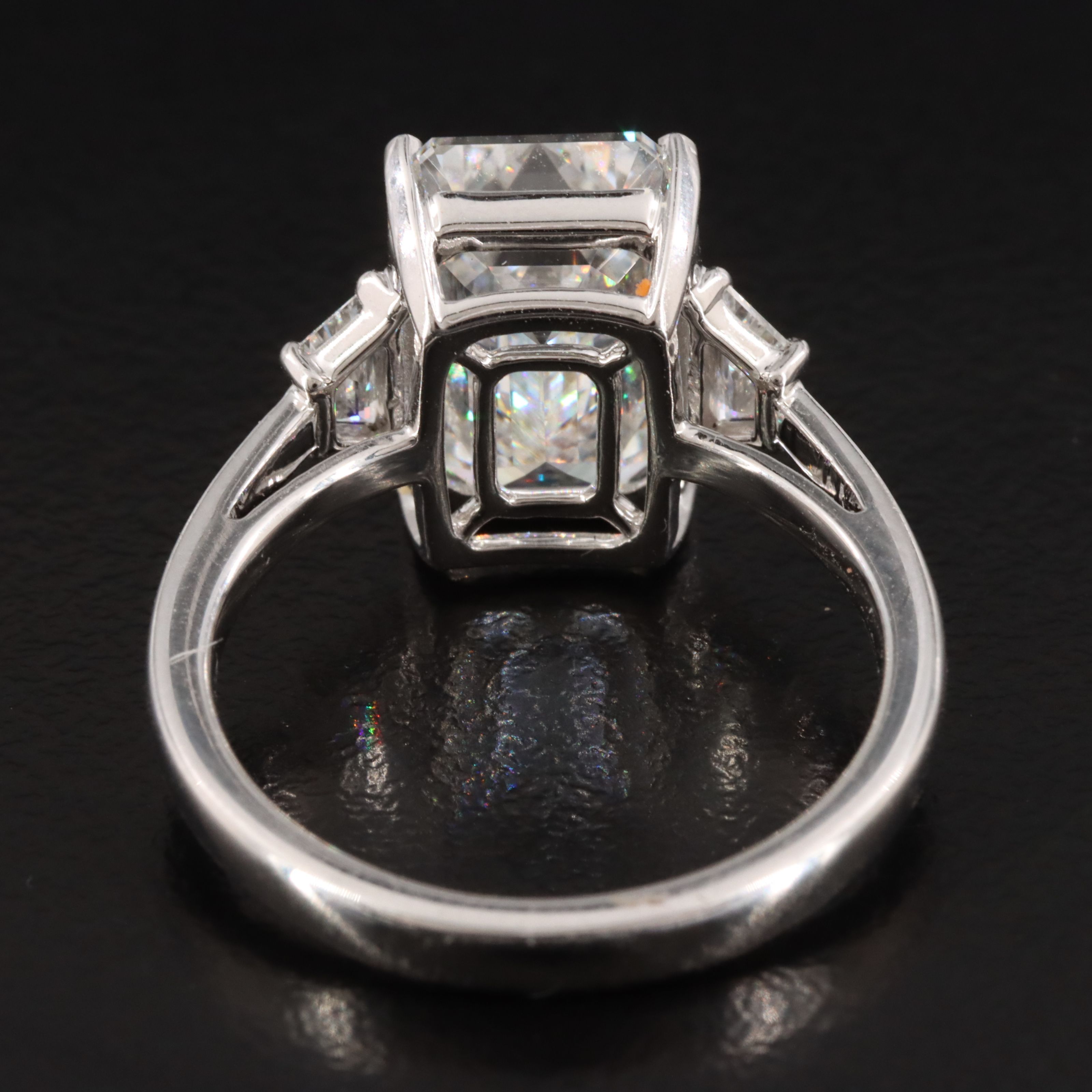 Platinum 5.54 CTW Lab Grown Diamond Ring with IGI Report