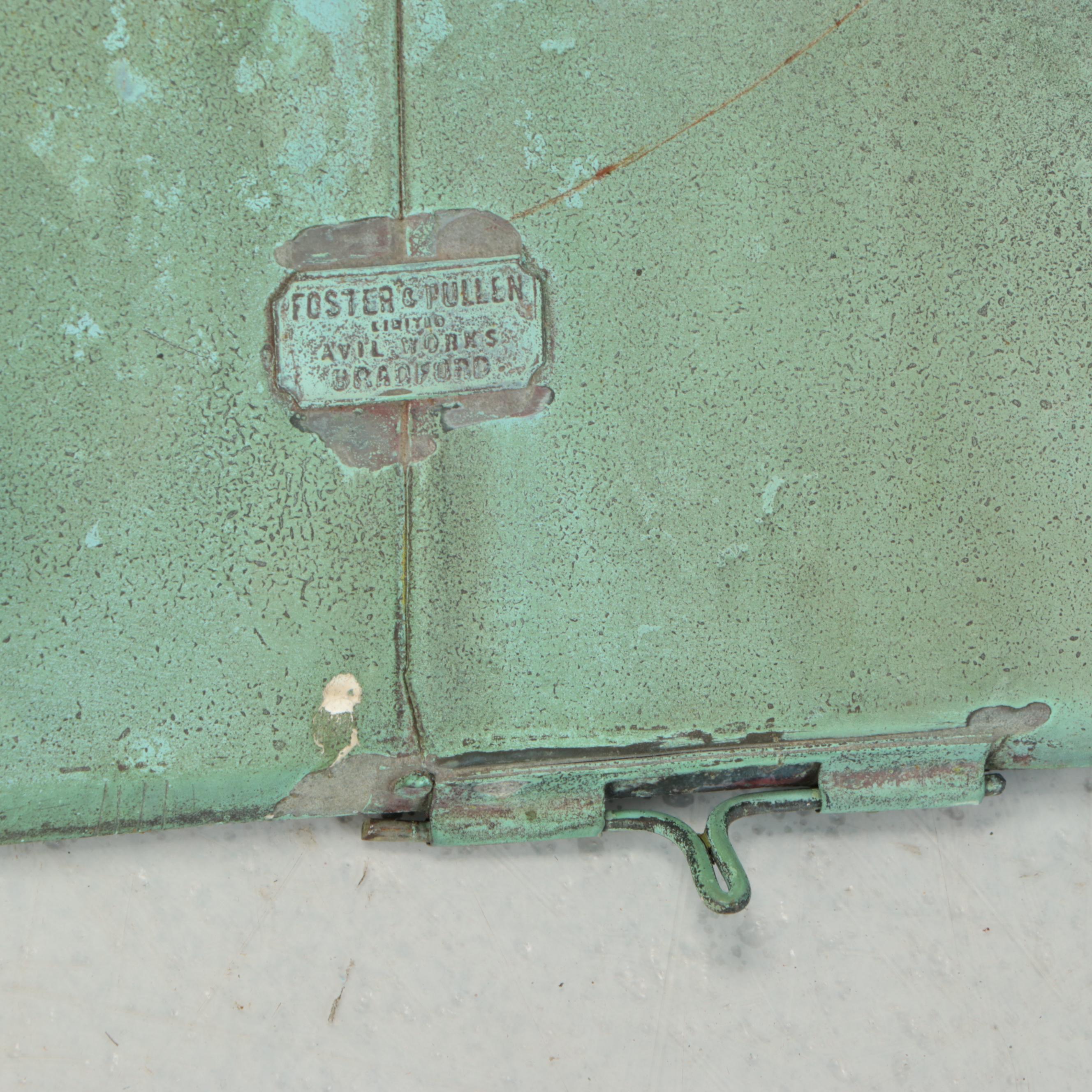 English Foster & Pullen Verdigris Street Lanterns, Early to Mid-20th Century