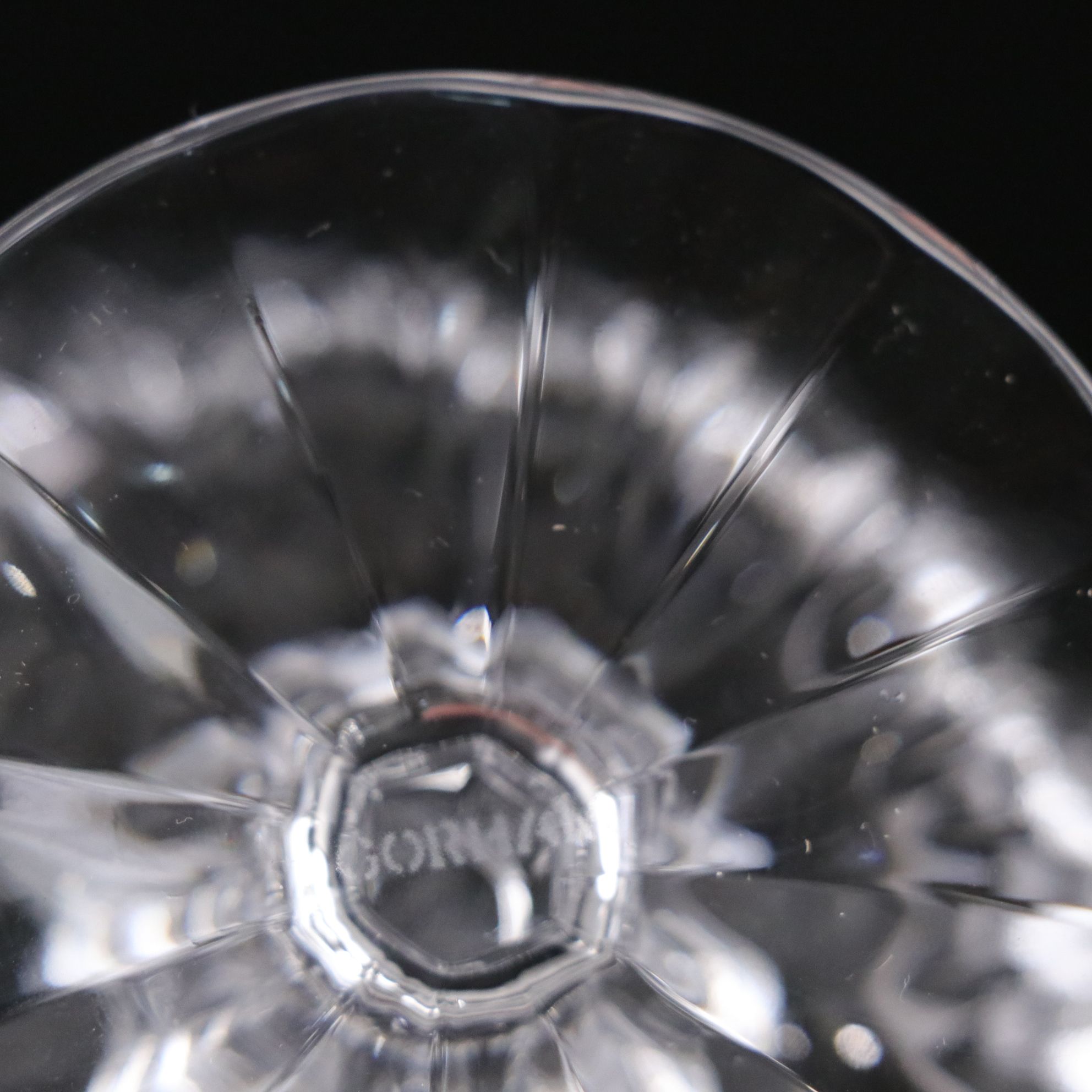 Seven Gorham "Althea" Crystal Champagne or Tall Sherbet Stems