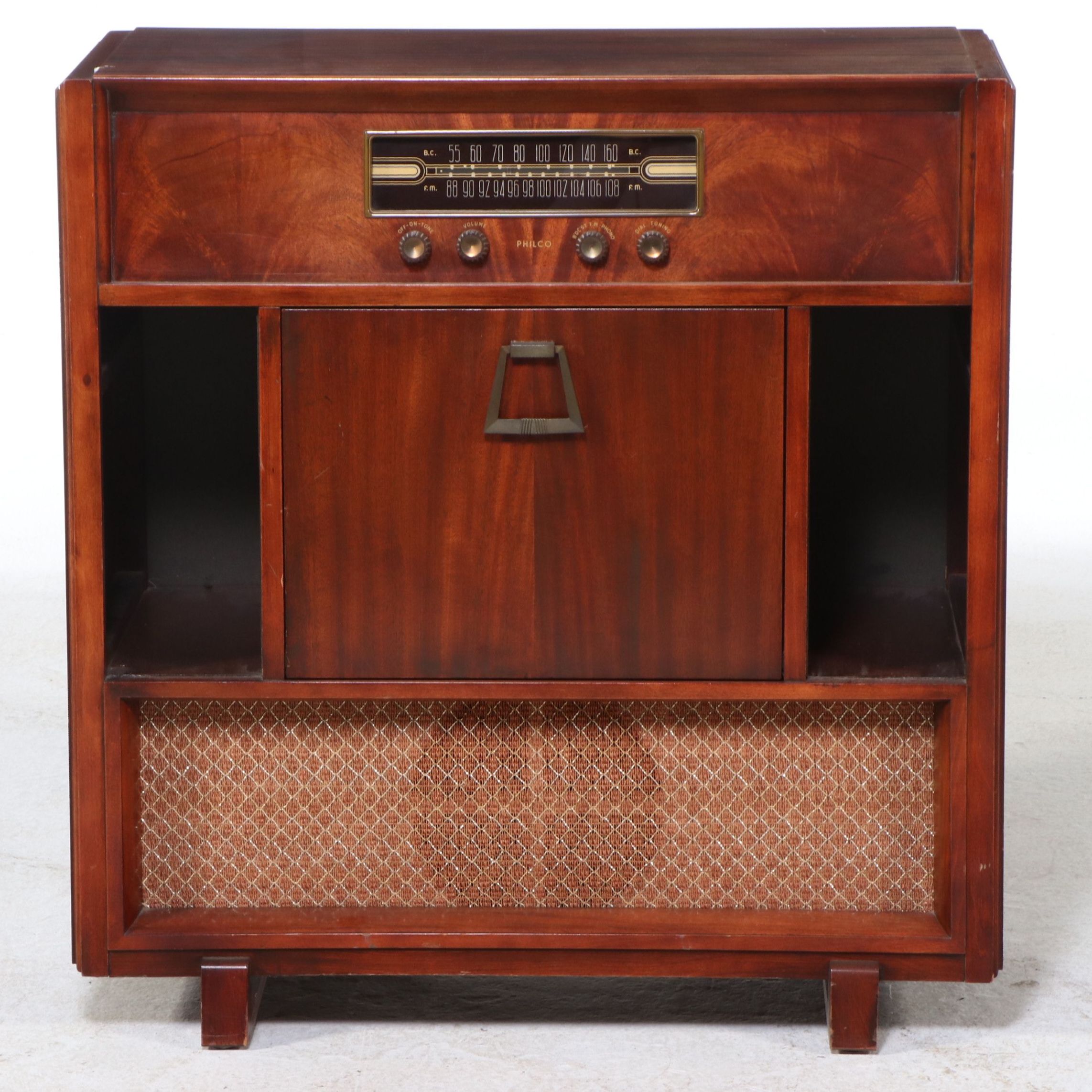 Philco Mahogany Radio Console with Turntable
