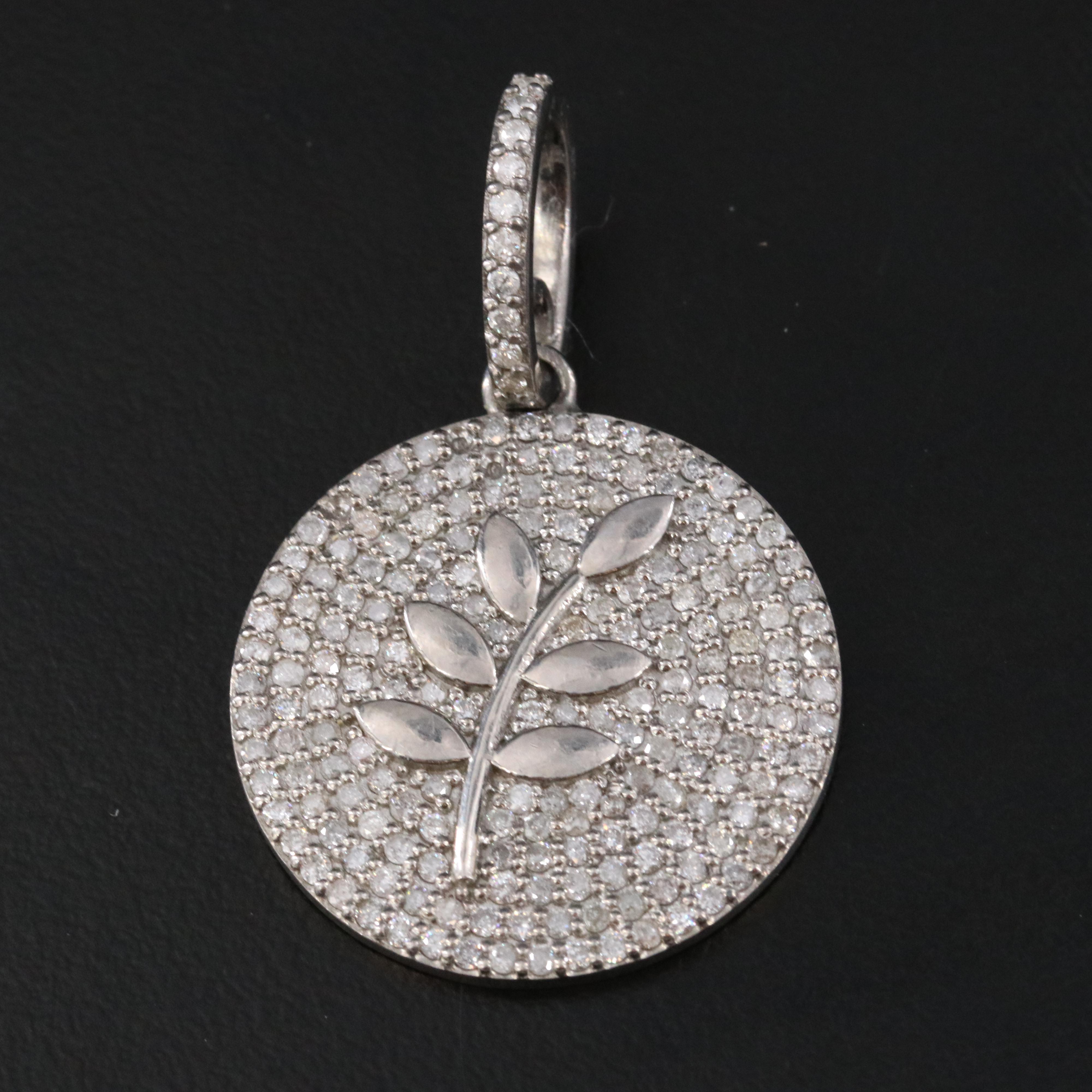 Sterling Diamond, Pink Opal and Moonstone Pendants Featuring Sheryl Lowe