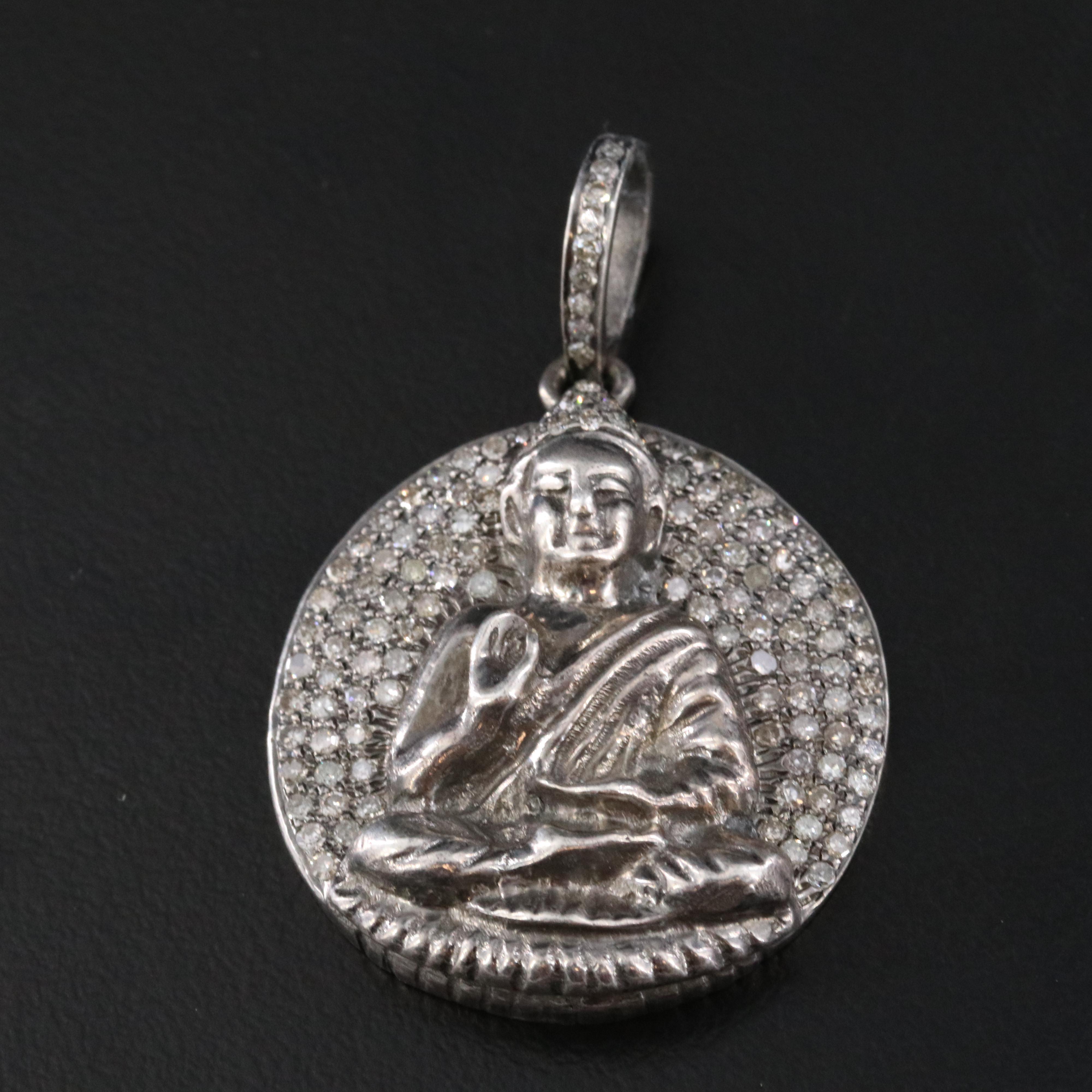 Sterling Diamond, Pink Opal and Moonstone Pendants Featuring Sheryl Lowe