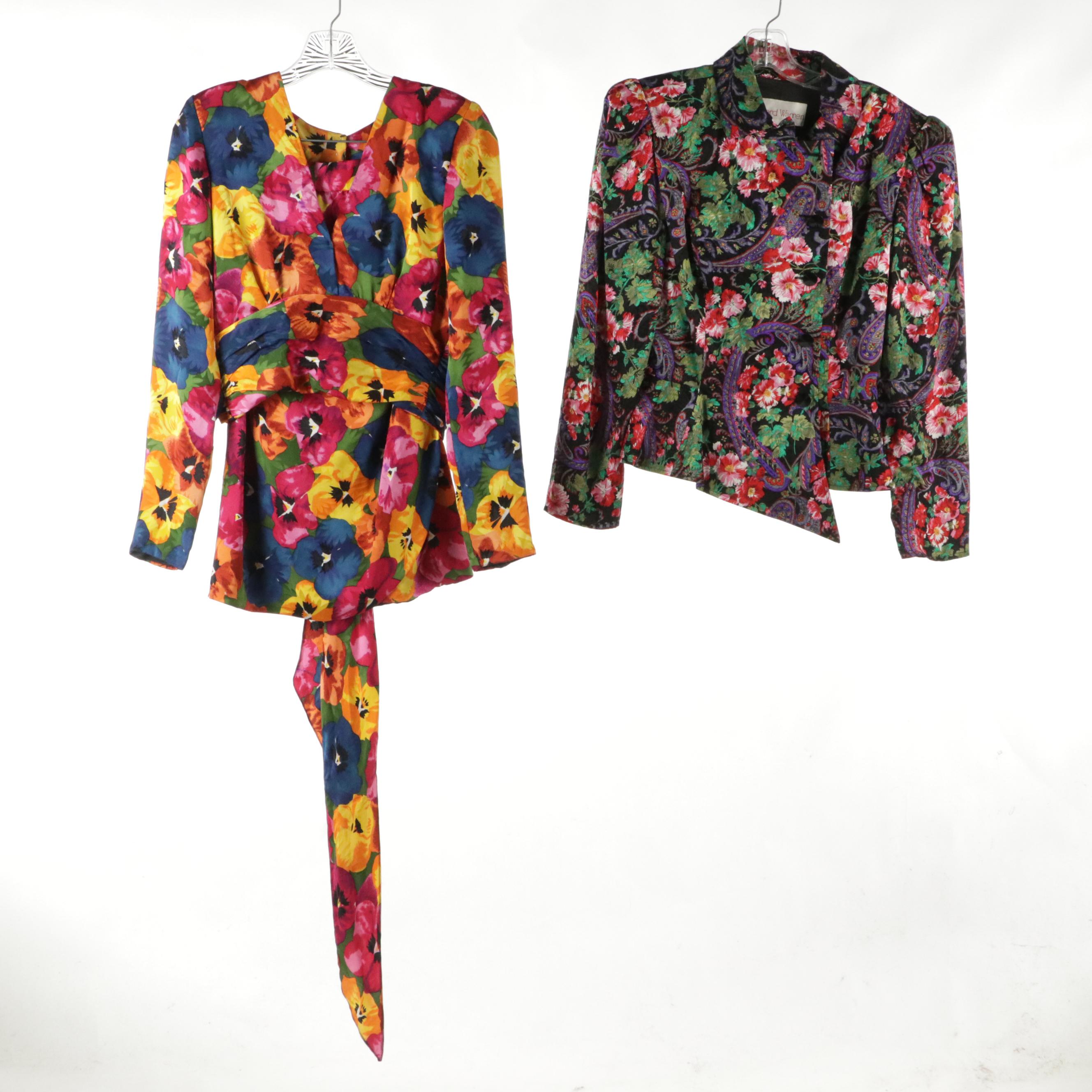 Richard Warren Silk Floral & Paisley Jacket, Richie Freeman Dress and More
