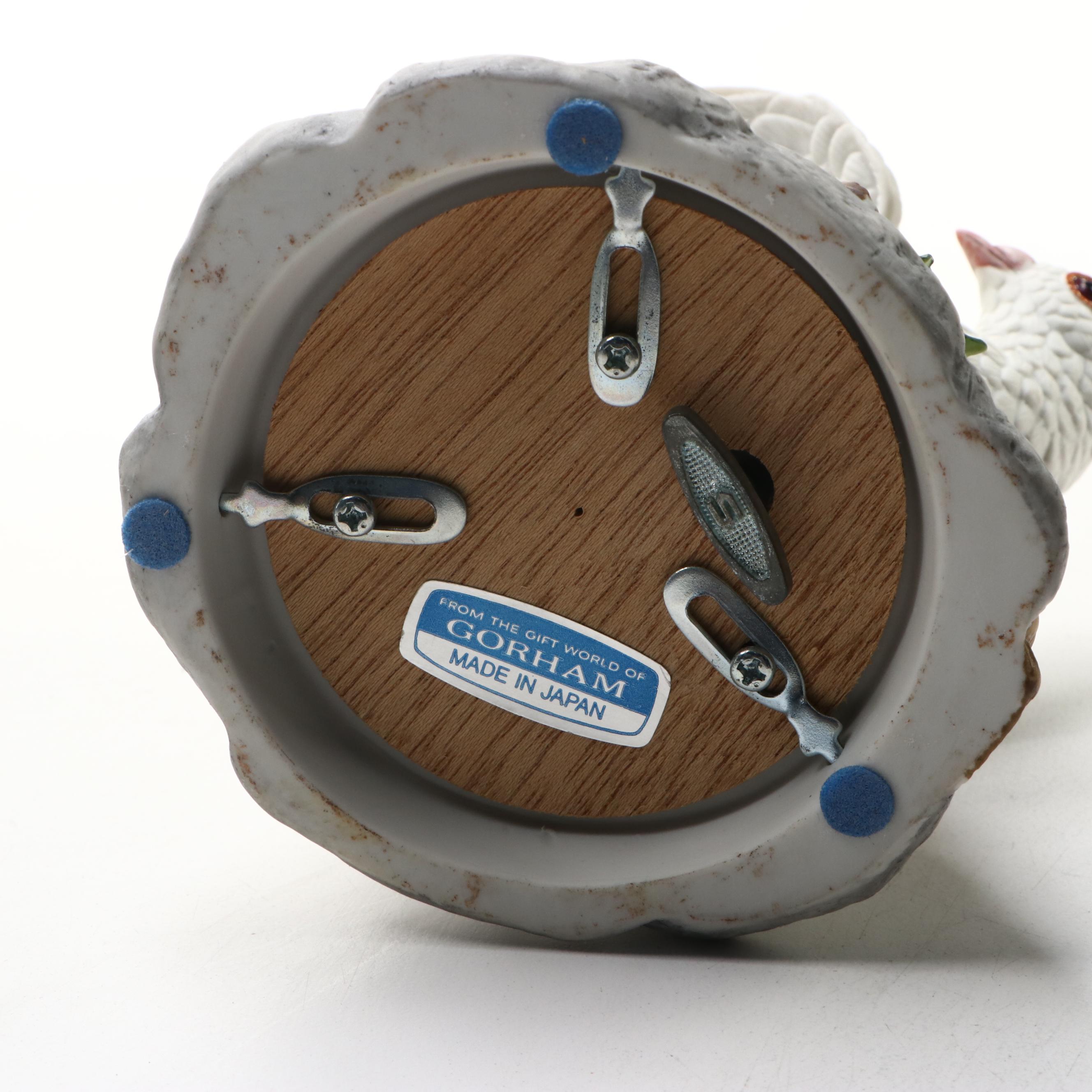 Gorham Music Box and Other Japanese Porcelain Birds with More Floral Bird Décor