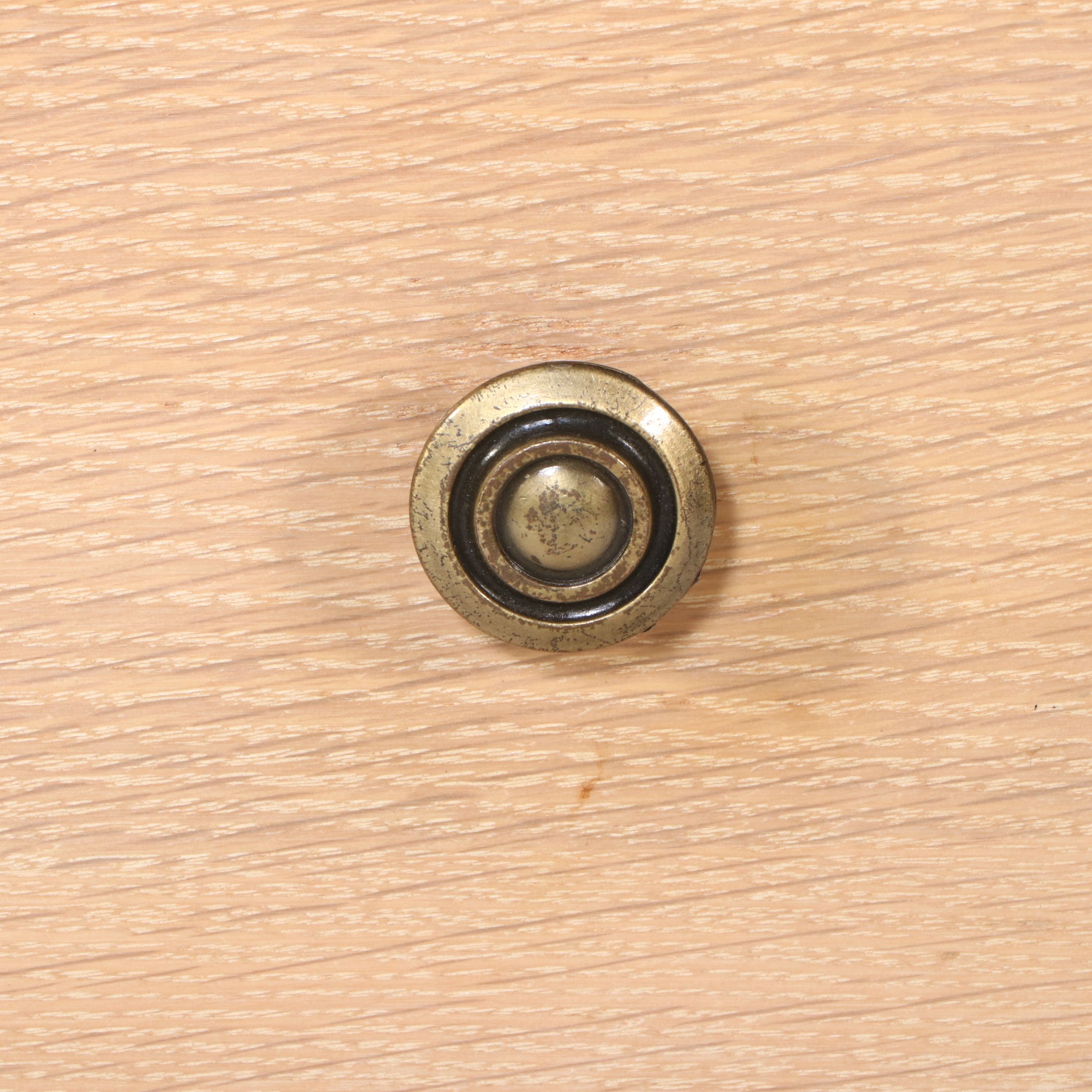 Mid Century Modern Natural Finish Oak Five-Drawer Chest