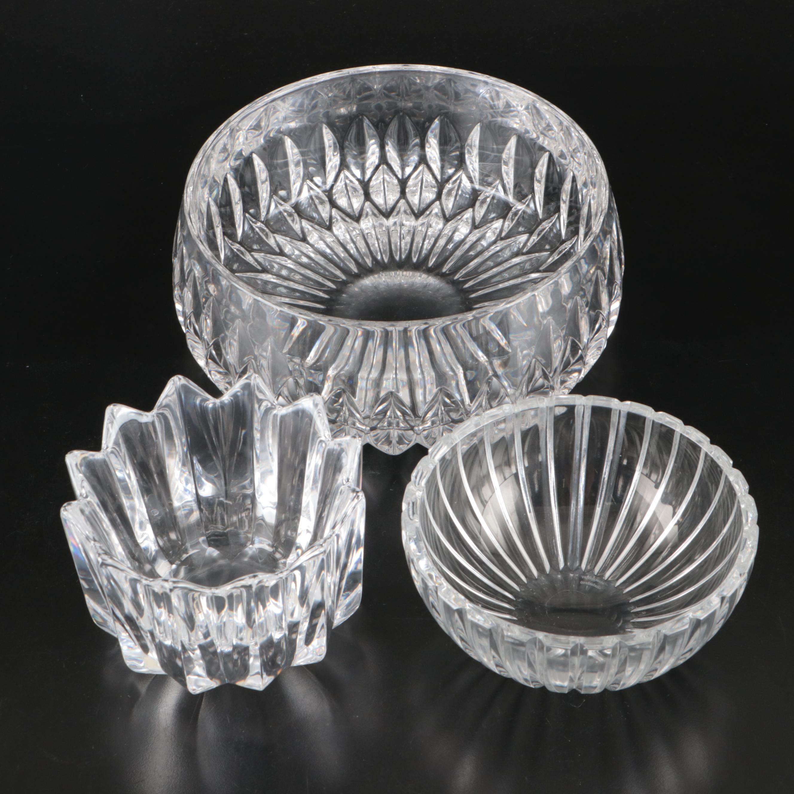 Marquis by Waterford, Orrefors, and Other Crystal Decorative Bowl
