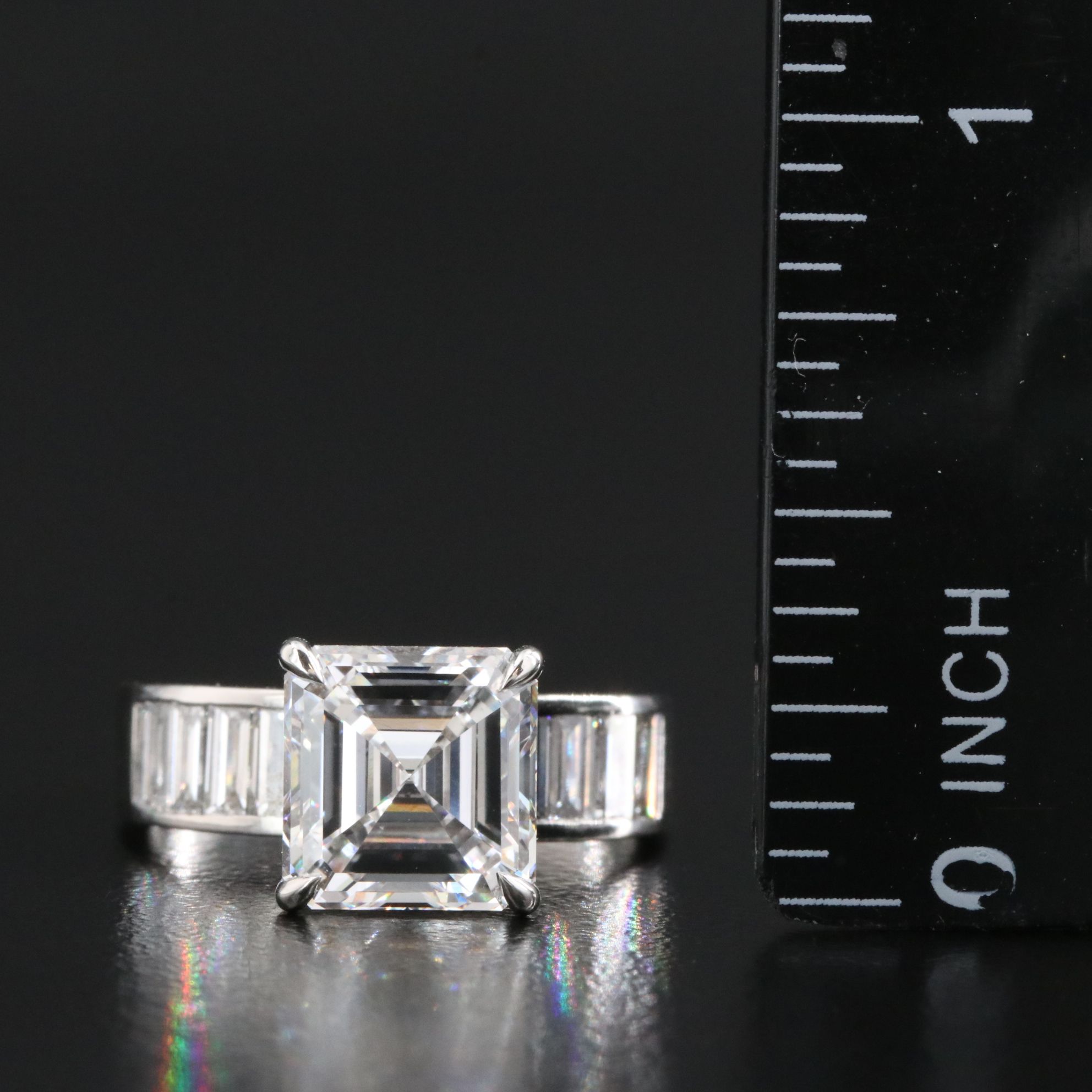 Platinum 4.69 CTW Lab Grown Diamond Ring with IGI Report
