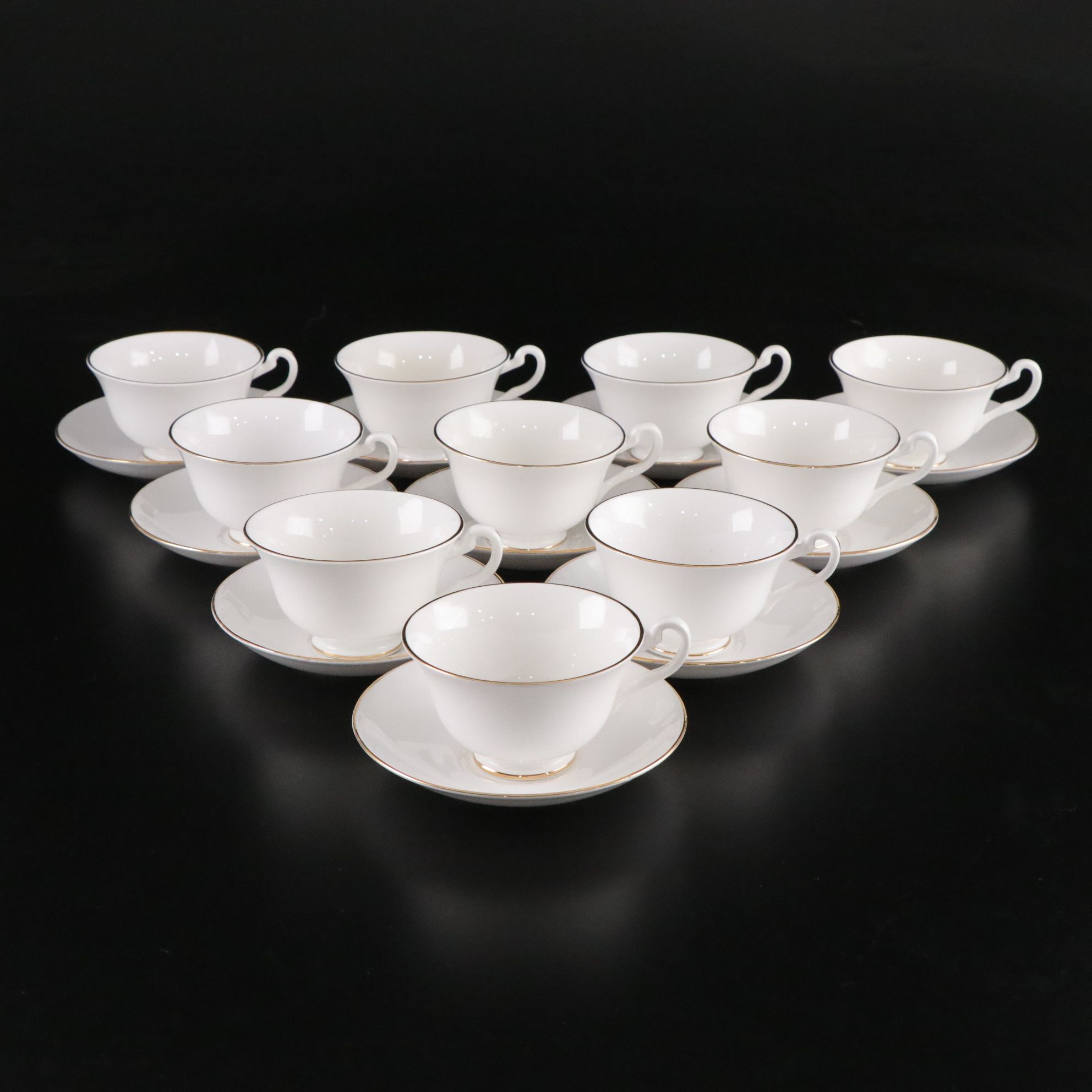 Hammersly & Co. Cream and Sugar with Other Bone China Teacups and Saucers