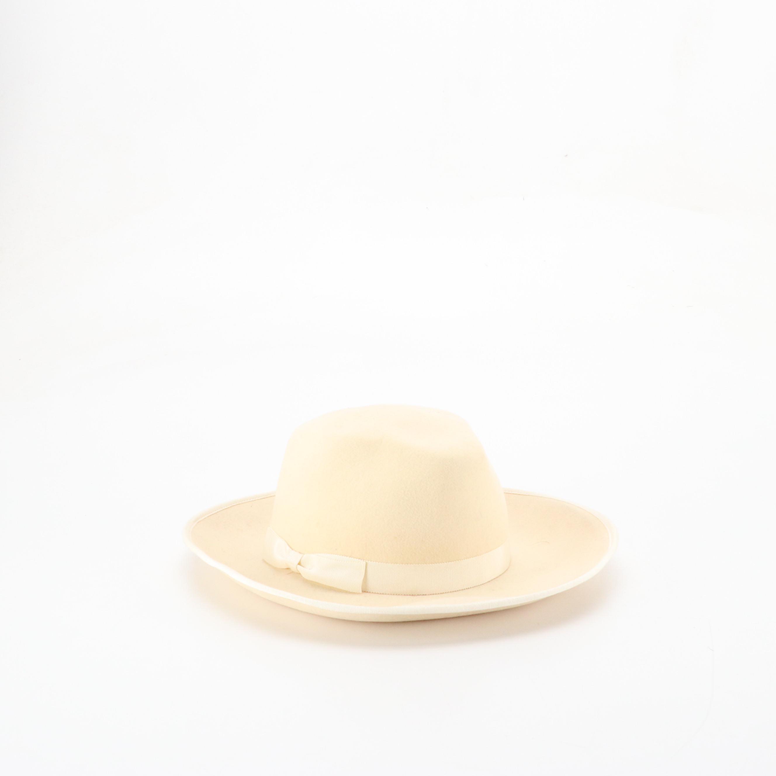 Georgi Vintage Violet Wool Embellished Hat, Lady Stetson, and More Felt Hats