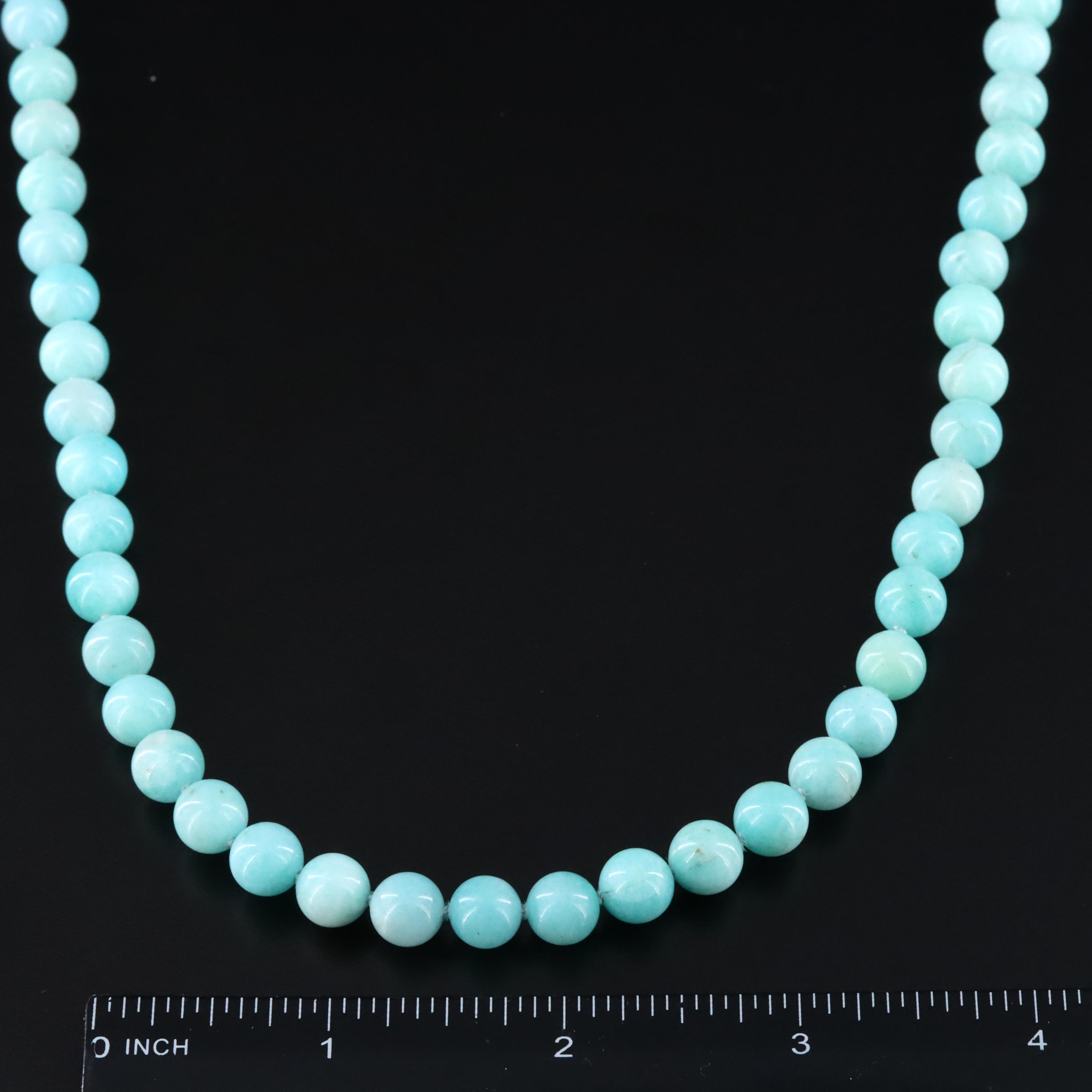 Sheryl Lowe Black Coral, Amazonite and Diamond Necklaces