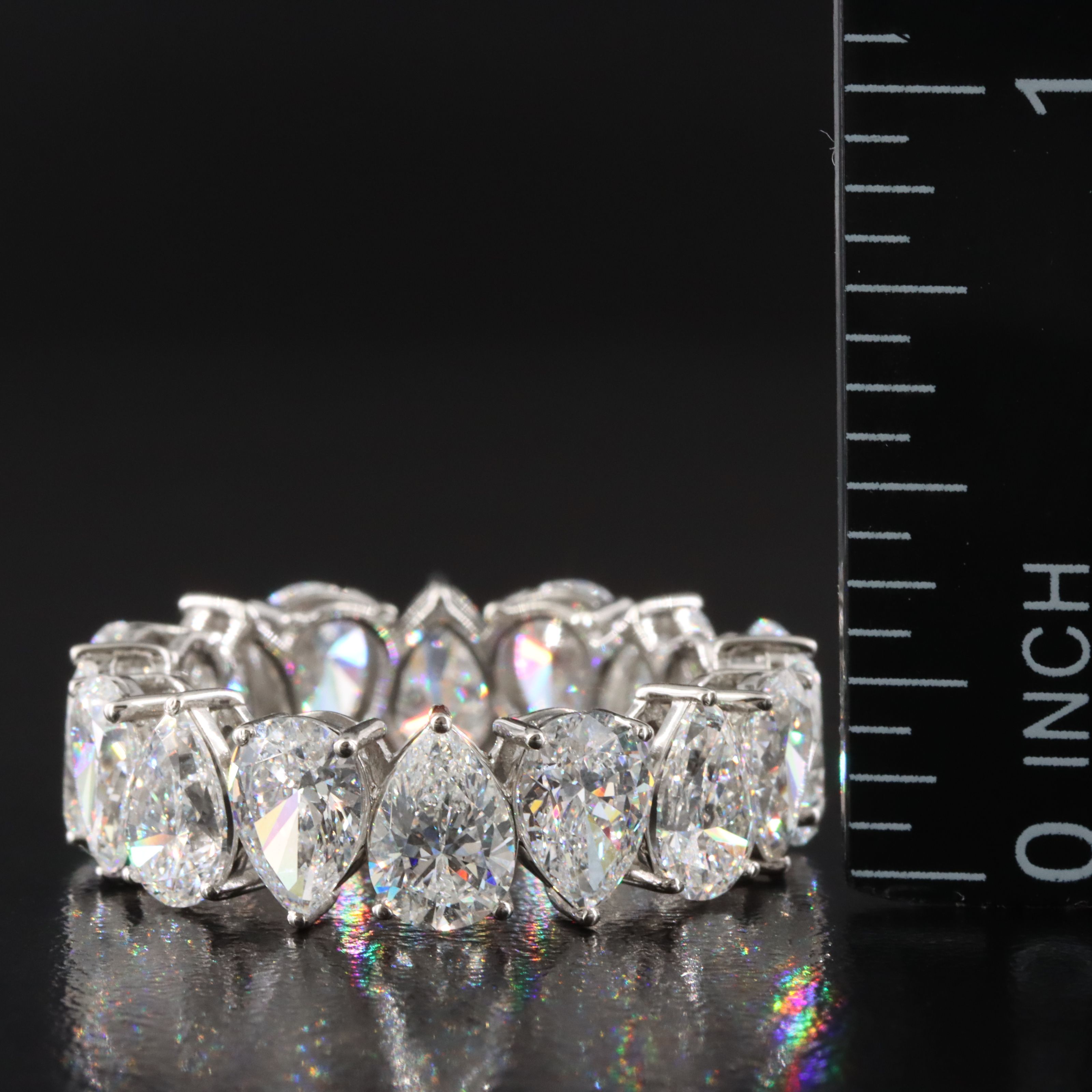 Platinum 8.66 CTW Lab Grown Diamond  Eternity Band