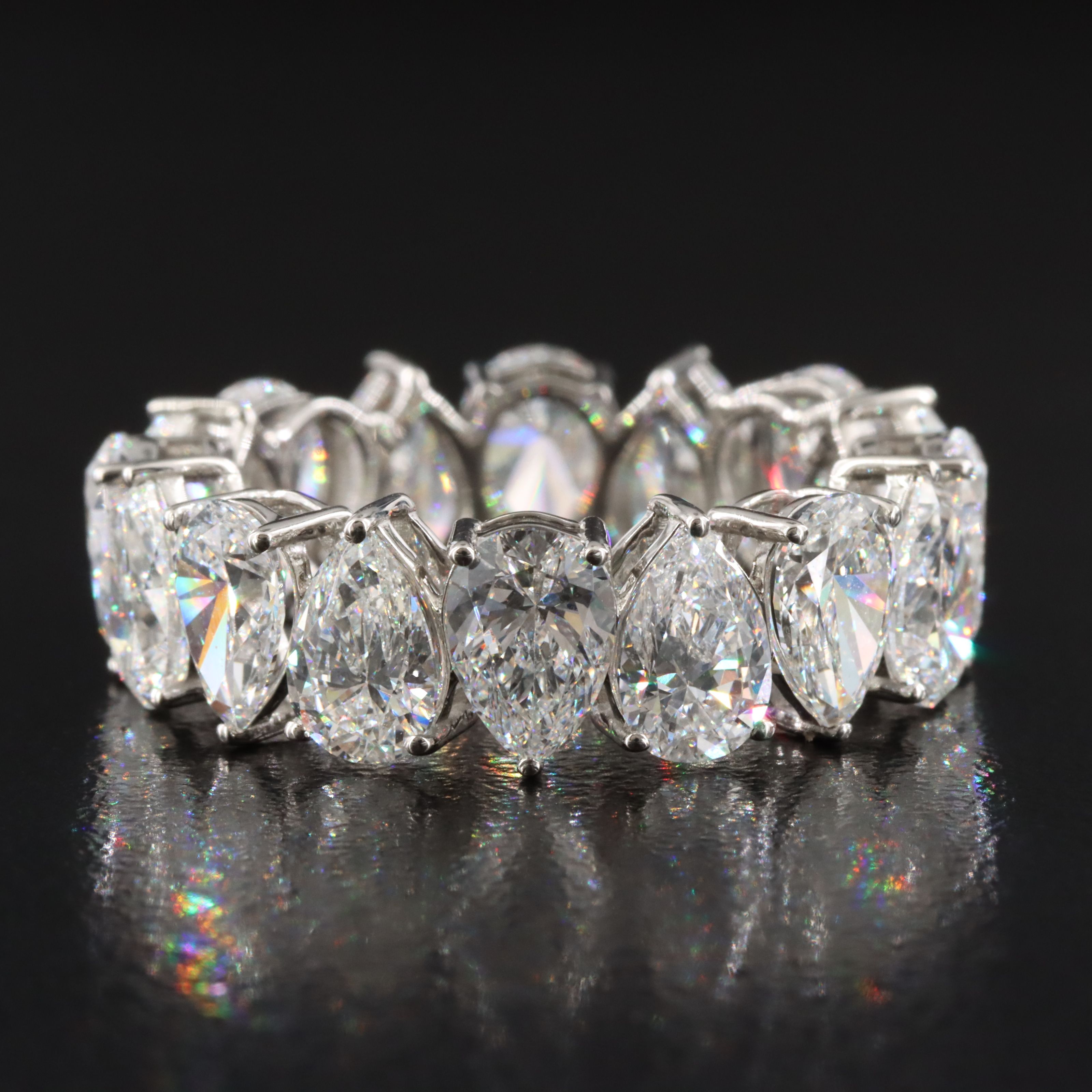 Platinum 8.66 CTW Lab Grown Diamond  Eternity Band