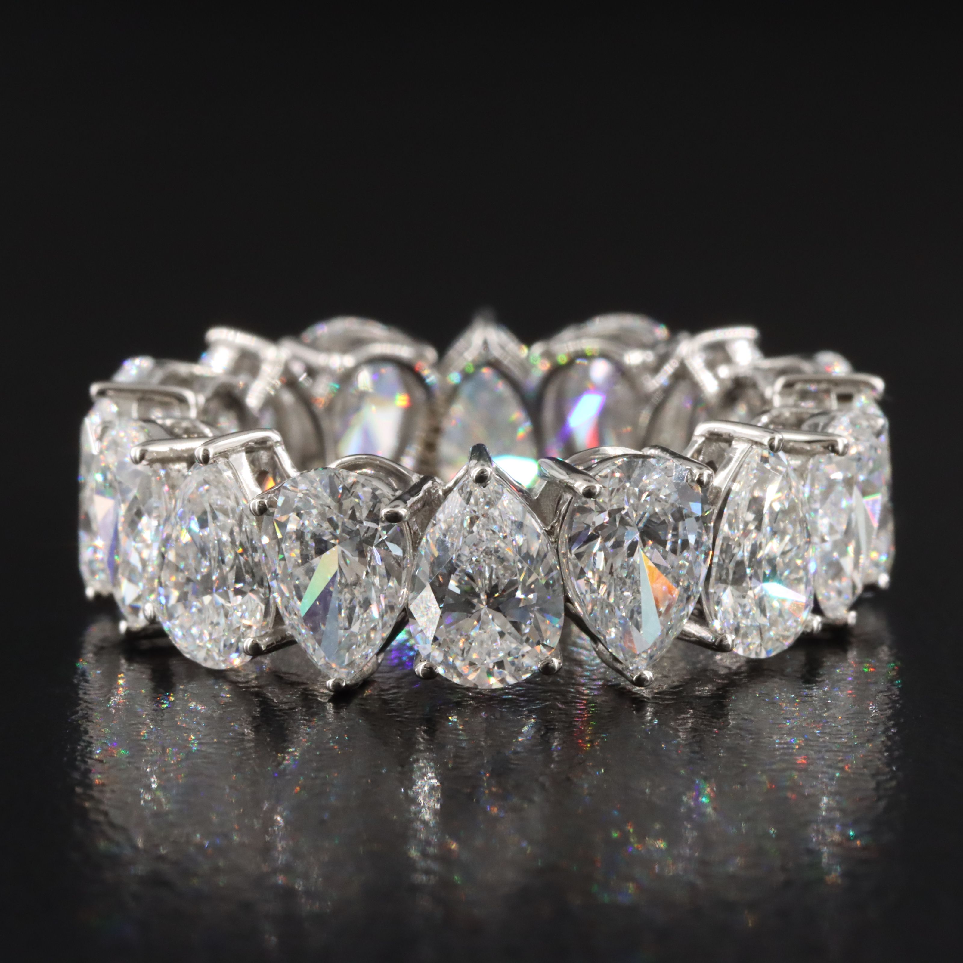 Platinum 8.66 CTW Lab Grown Diamond  Eternity Band