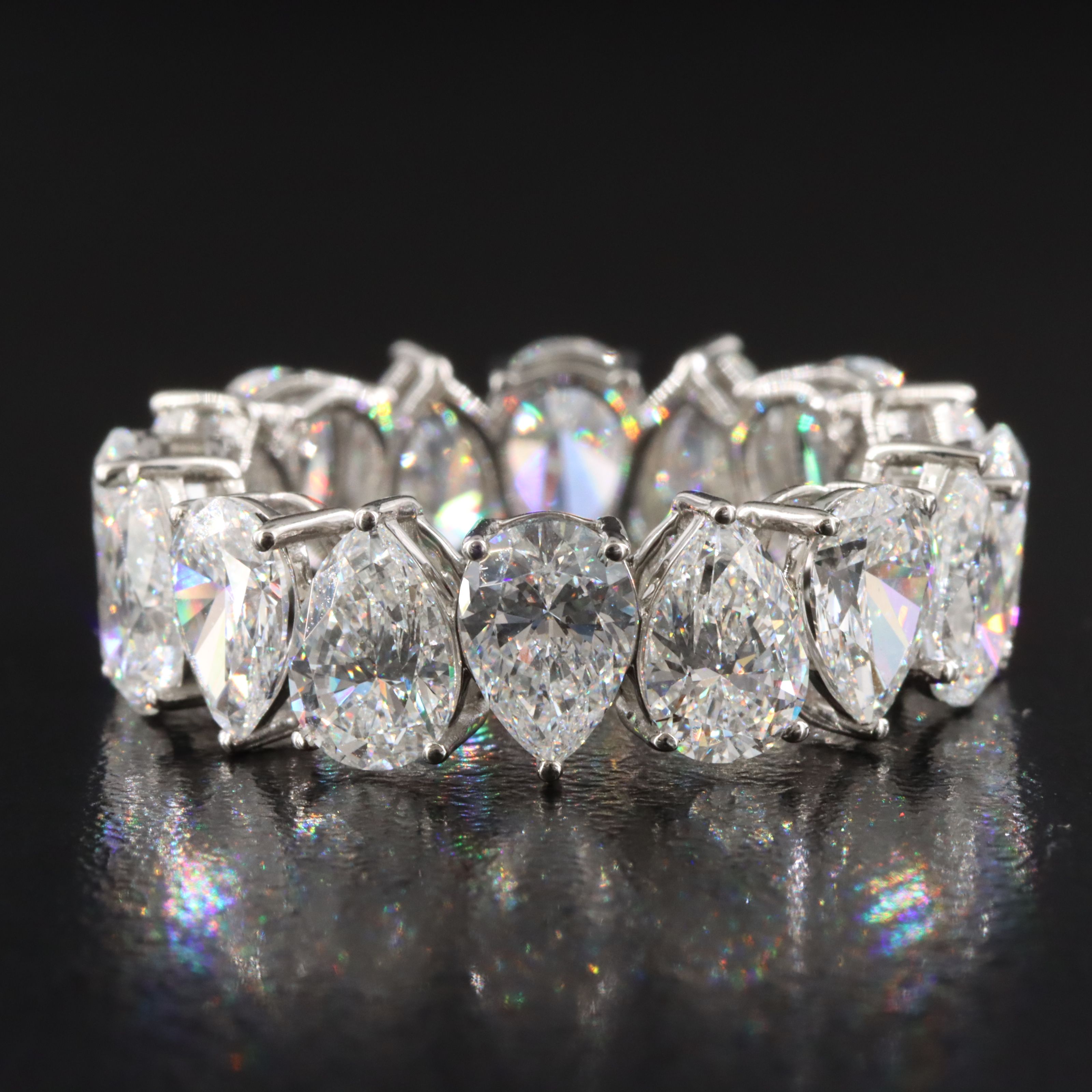 Platinum 8.66 CTW Lab Grown Diamond  Eternity Band