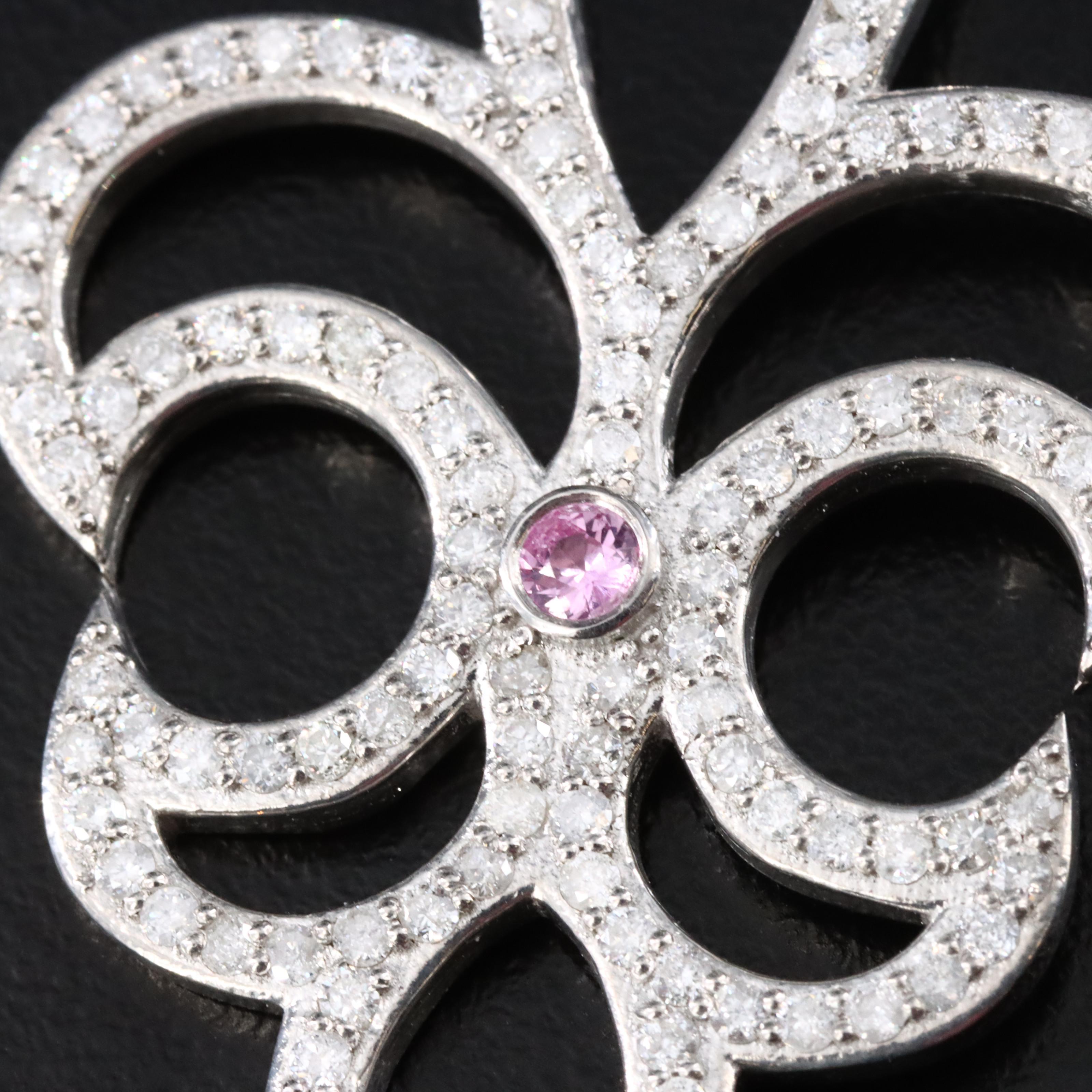 Sterling Rhodochrosite, Diamond and Gemstone Pendants Featuring Sheryl Lowe