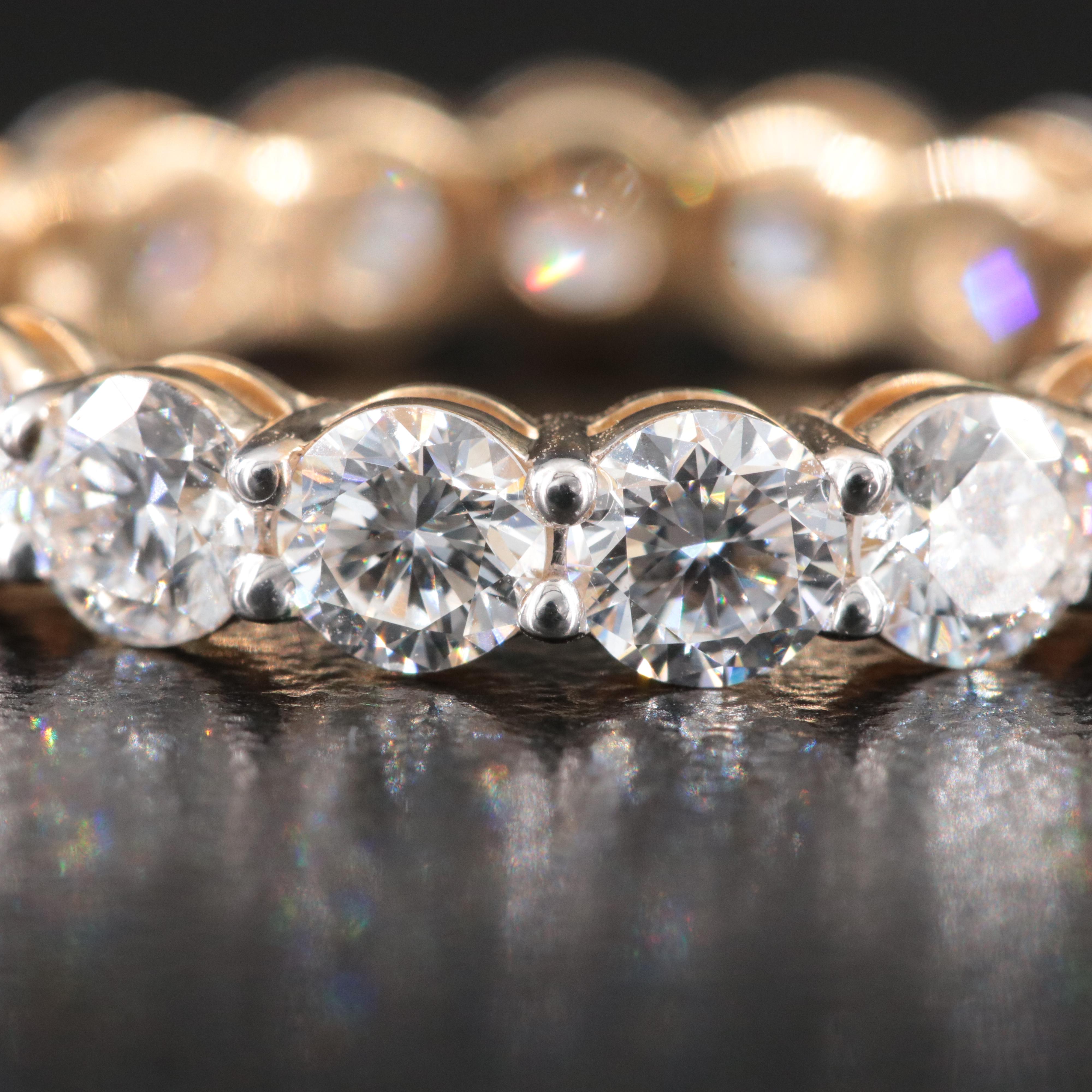 14K 3.37 CTW Lab Grown Diamond Eternity Band