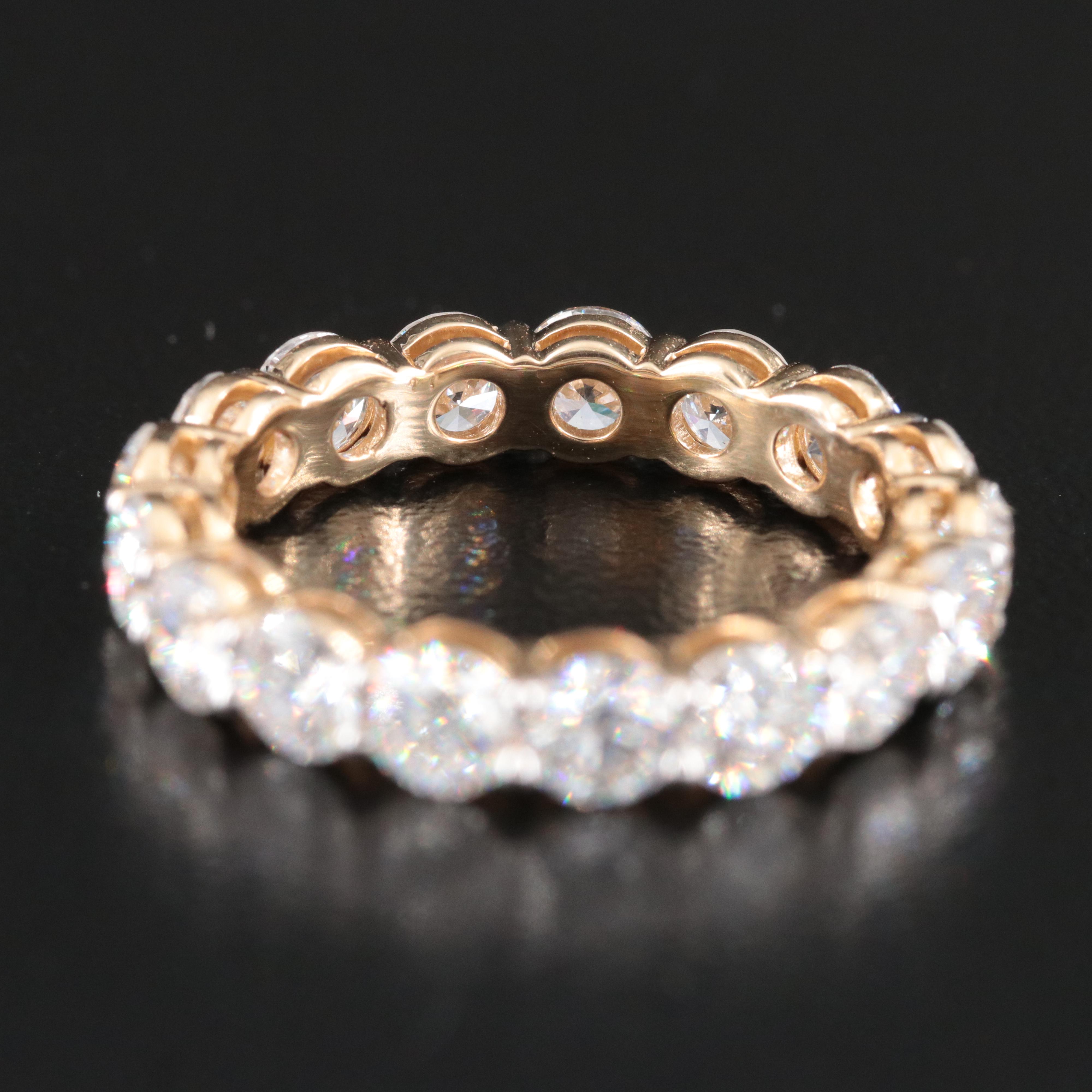14K 3.37 CTW Lab Grown Diamond Eternity Band