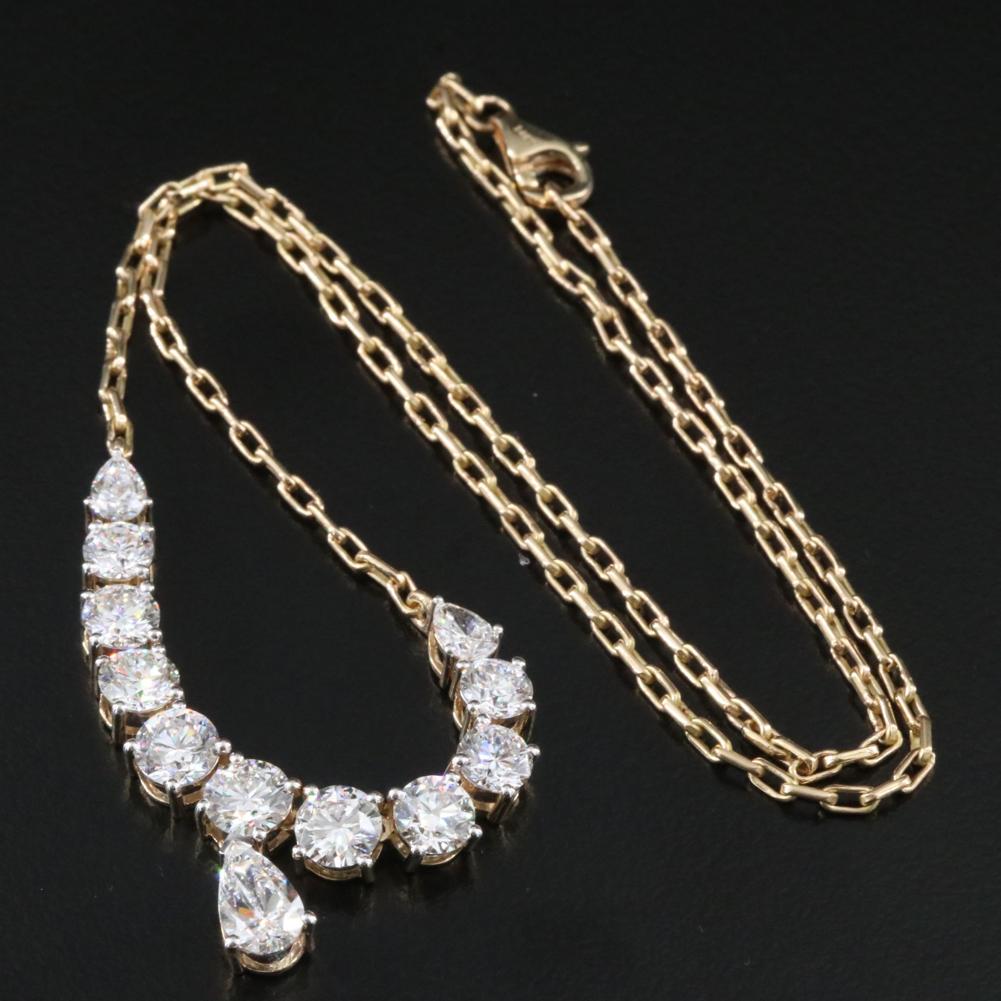 14K 5.60 CTW Lab Grown Diamond Necklace