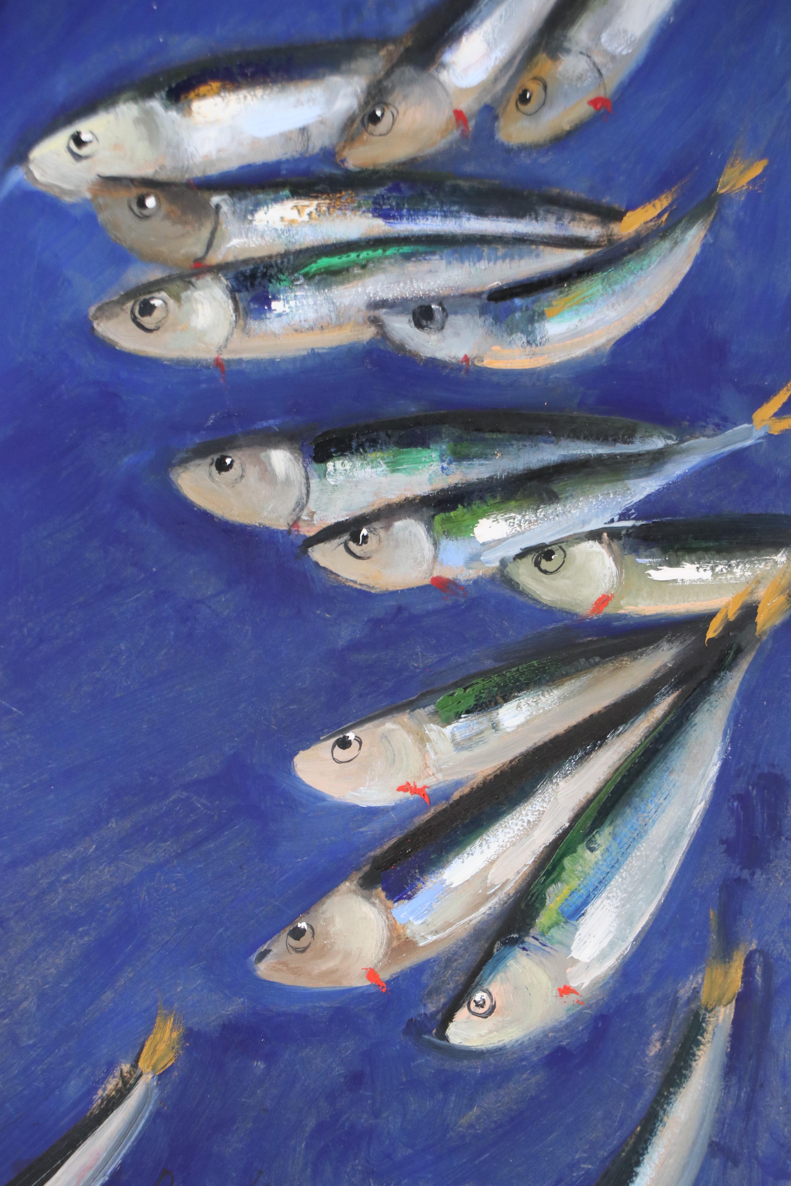 Natalia Demenko Oil Painting of Sardines, Circa 2025