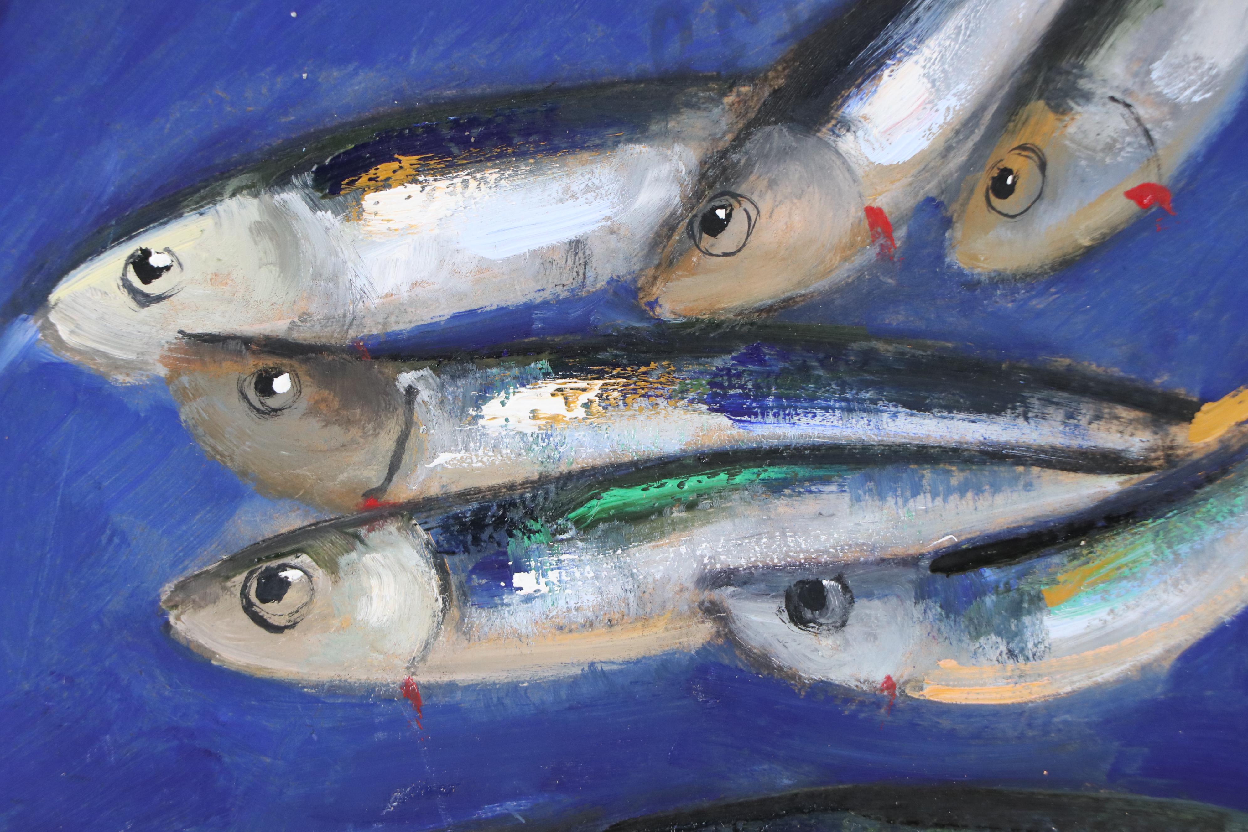 Natalia Demenko Oil Painting of Sardines, Circa 2025