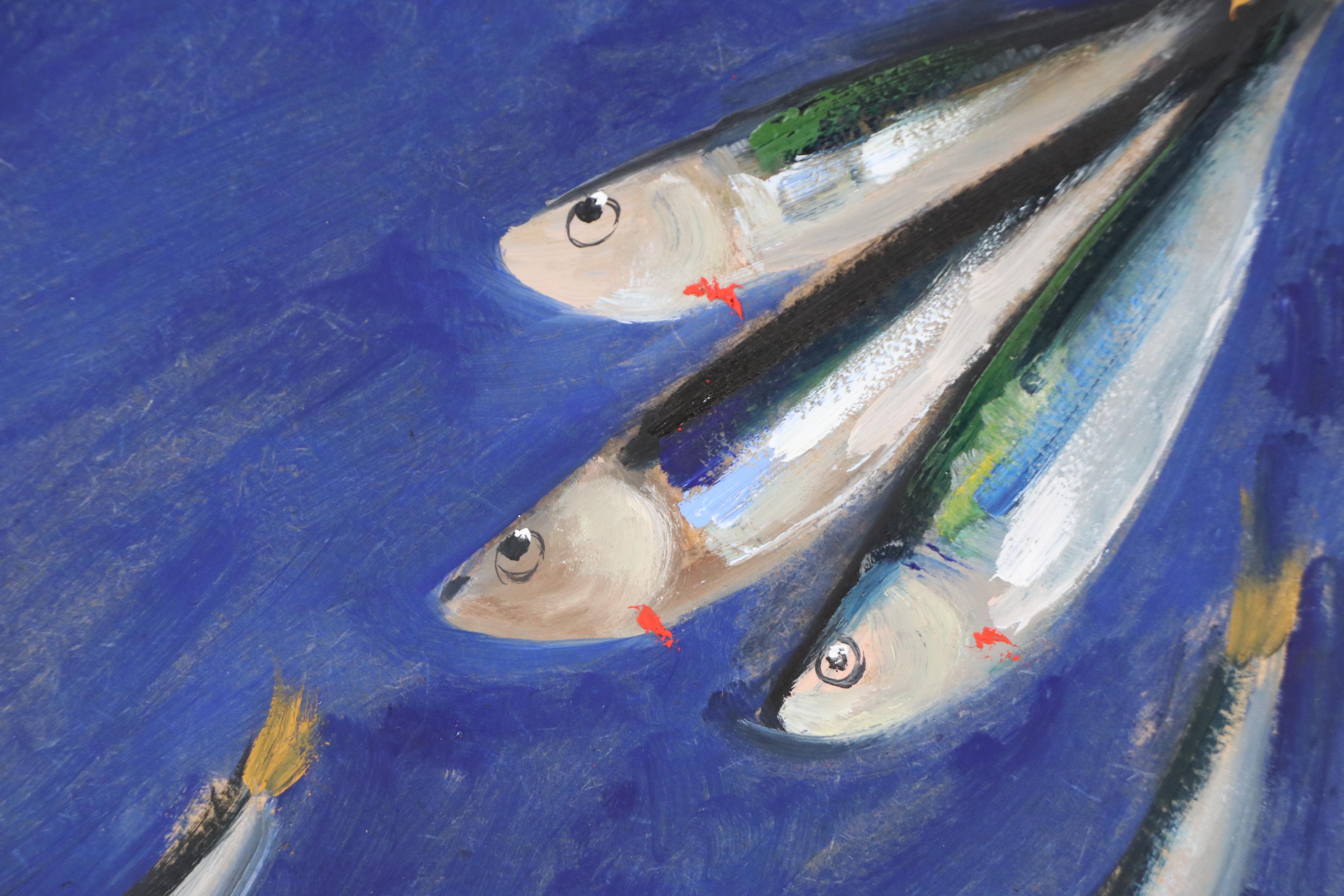 Natalia Demenko Oil Painting of Sardines, Circa 2025