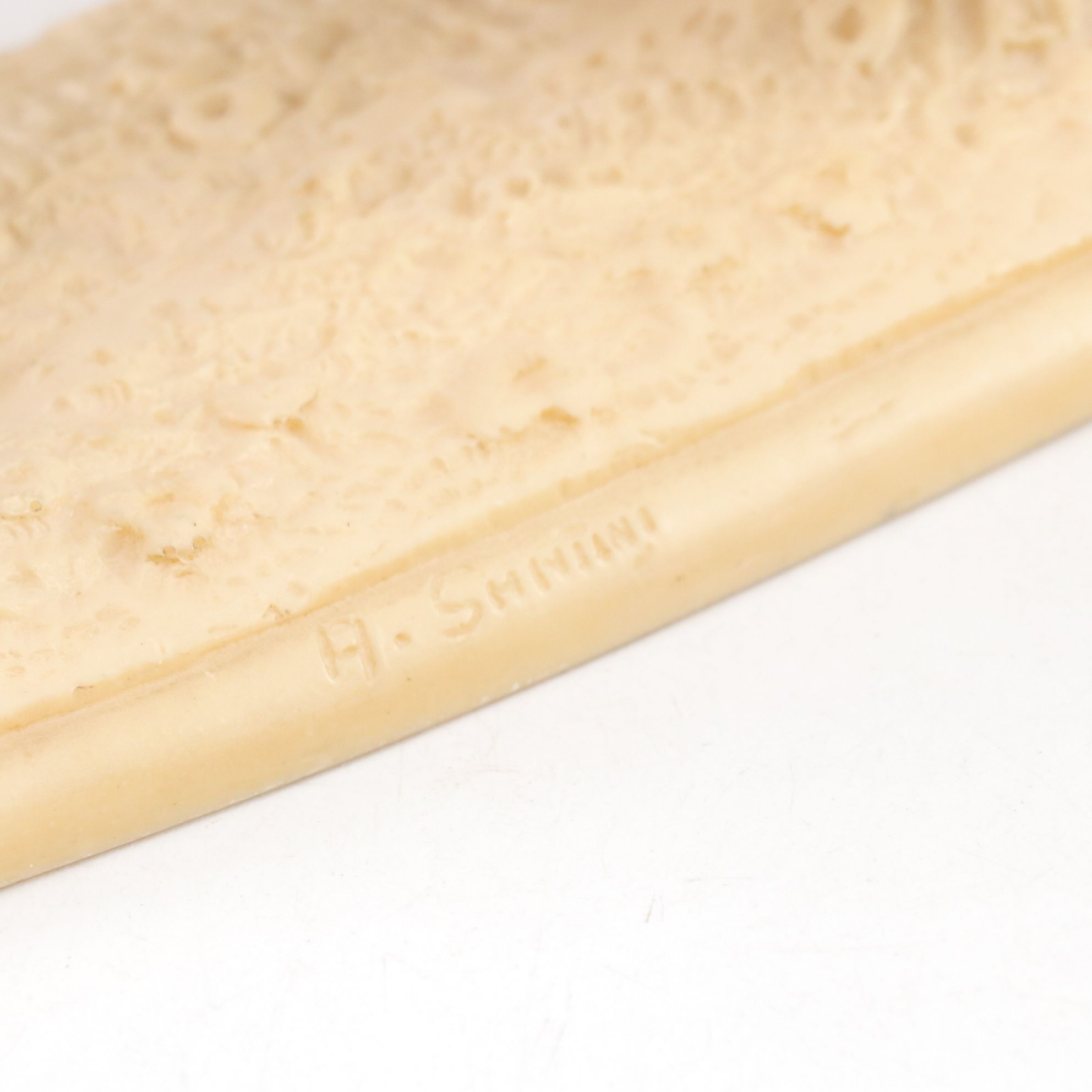 A. Santini Italian Carved Resin Hunting Dog Statues