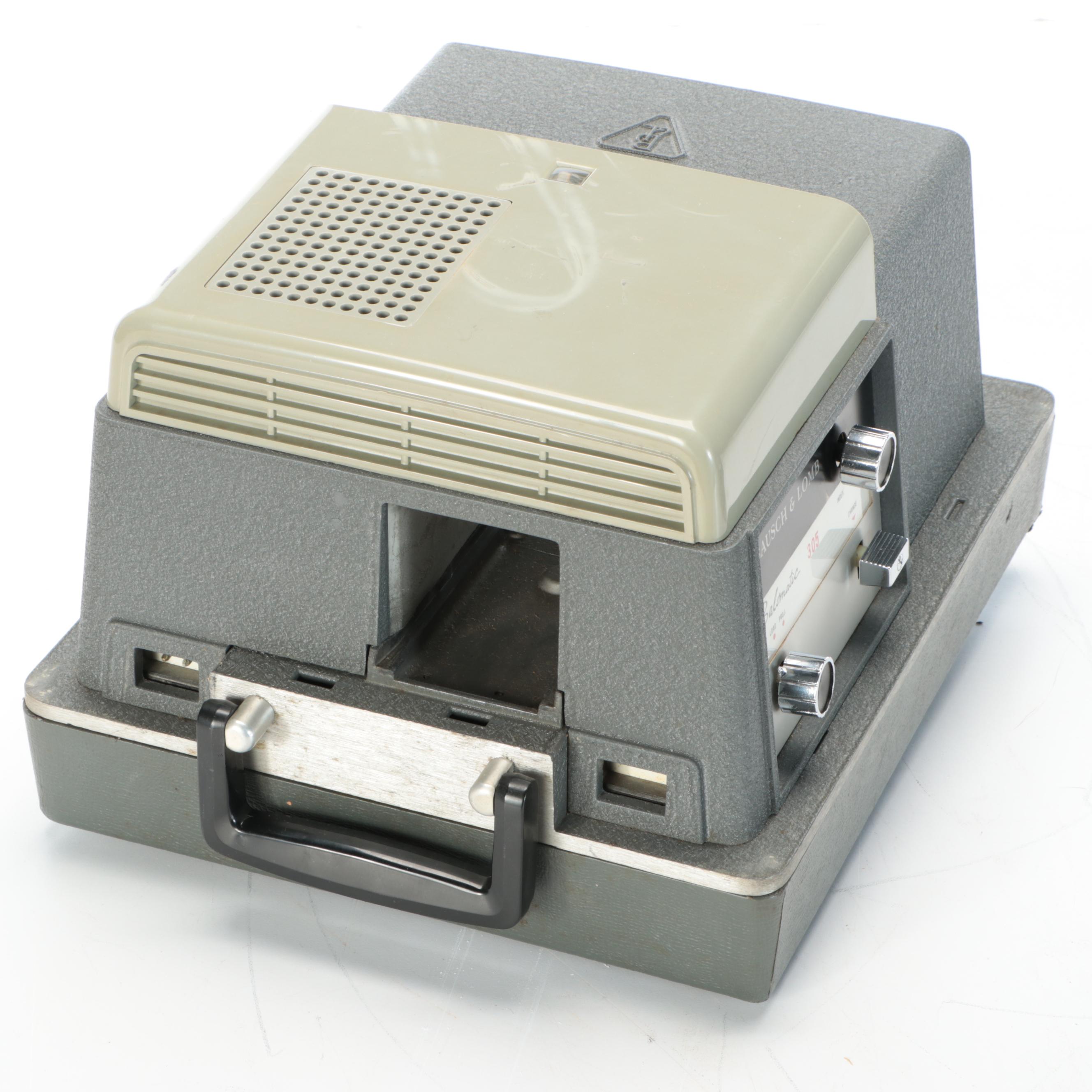 Bausch & Lomb Balomatic 305 Projector and GE Picture Projector, Mid-20th C.