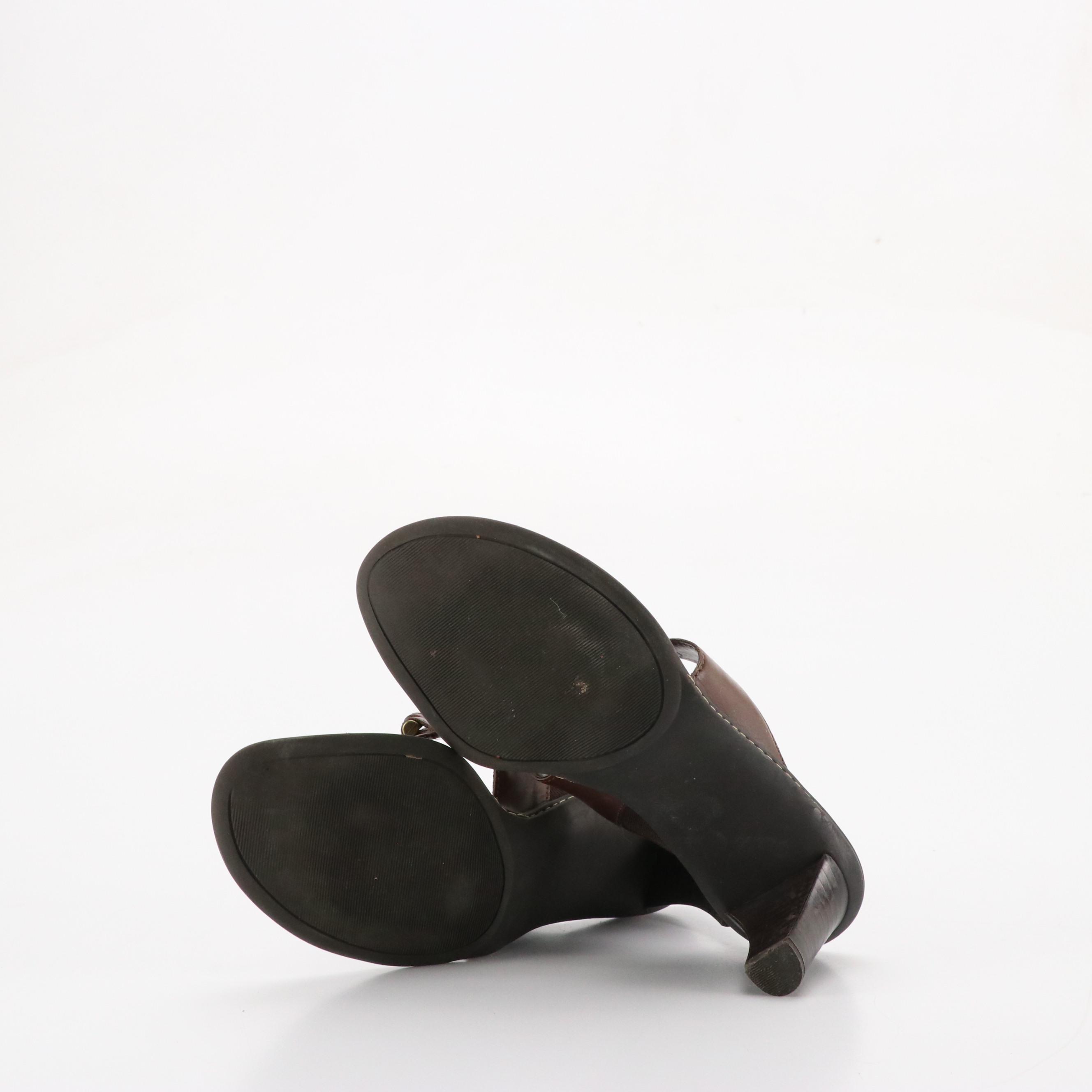 Etienne Aigner Horsebit Sandals, Nine West Slingbacks, More Brown Leather Shoes