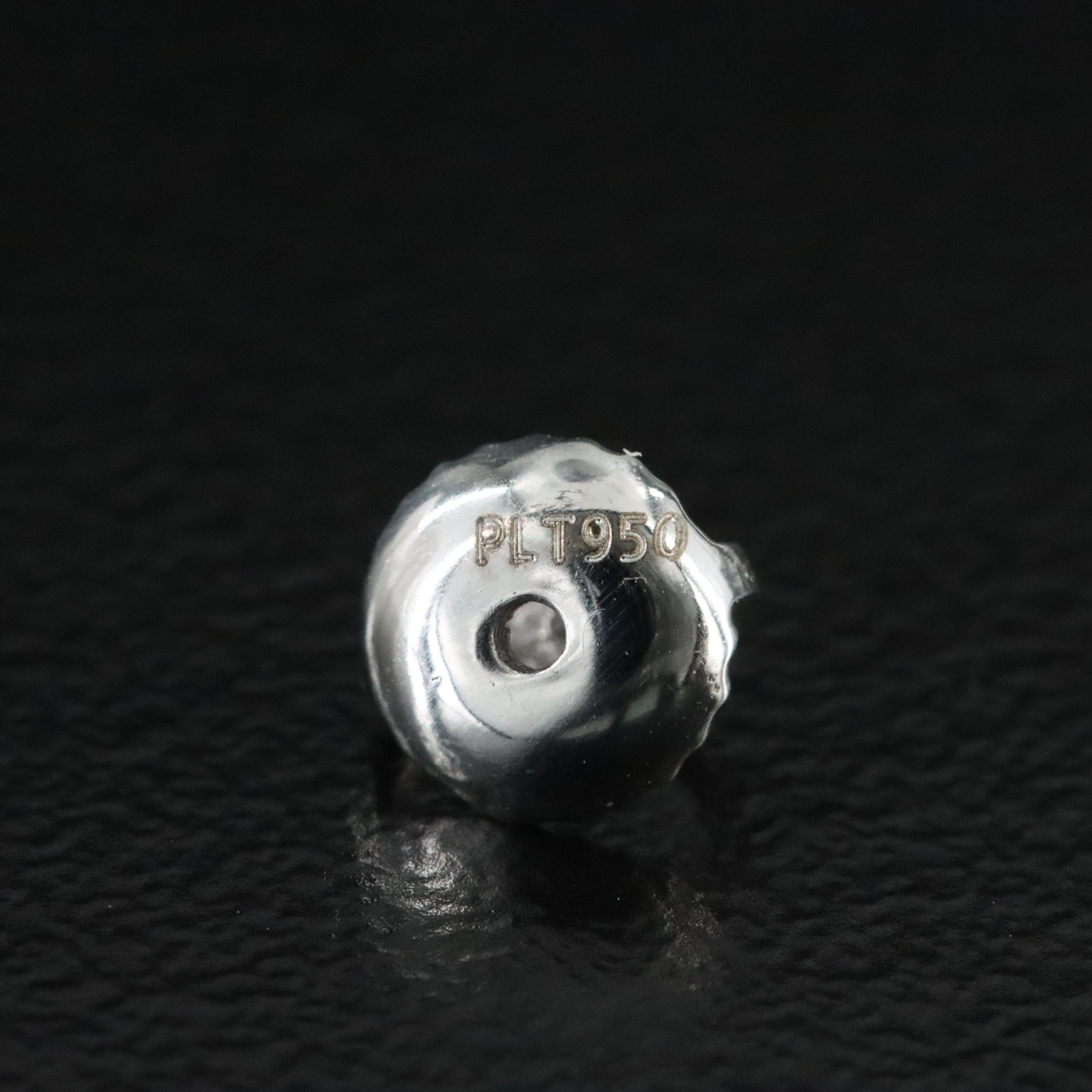 Platinum 4.95 CTW Lab Grown Diamond Earrings