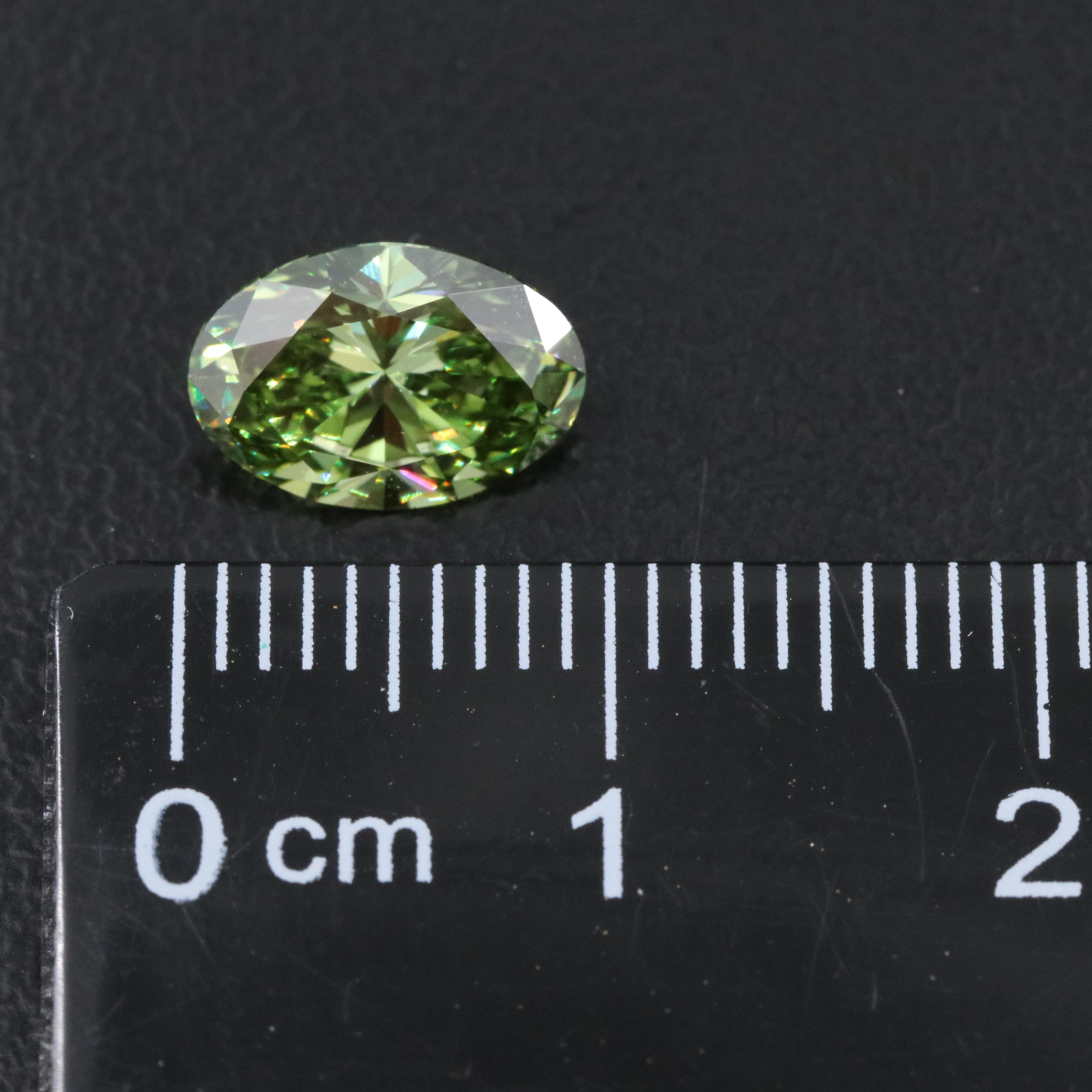 Loose 1.57 CT Fancy Vivid Green Lab Grown Diamond with IGI Report