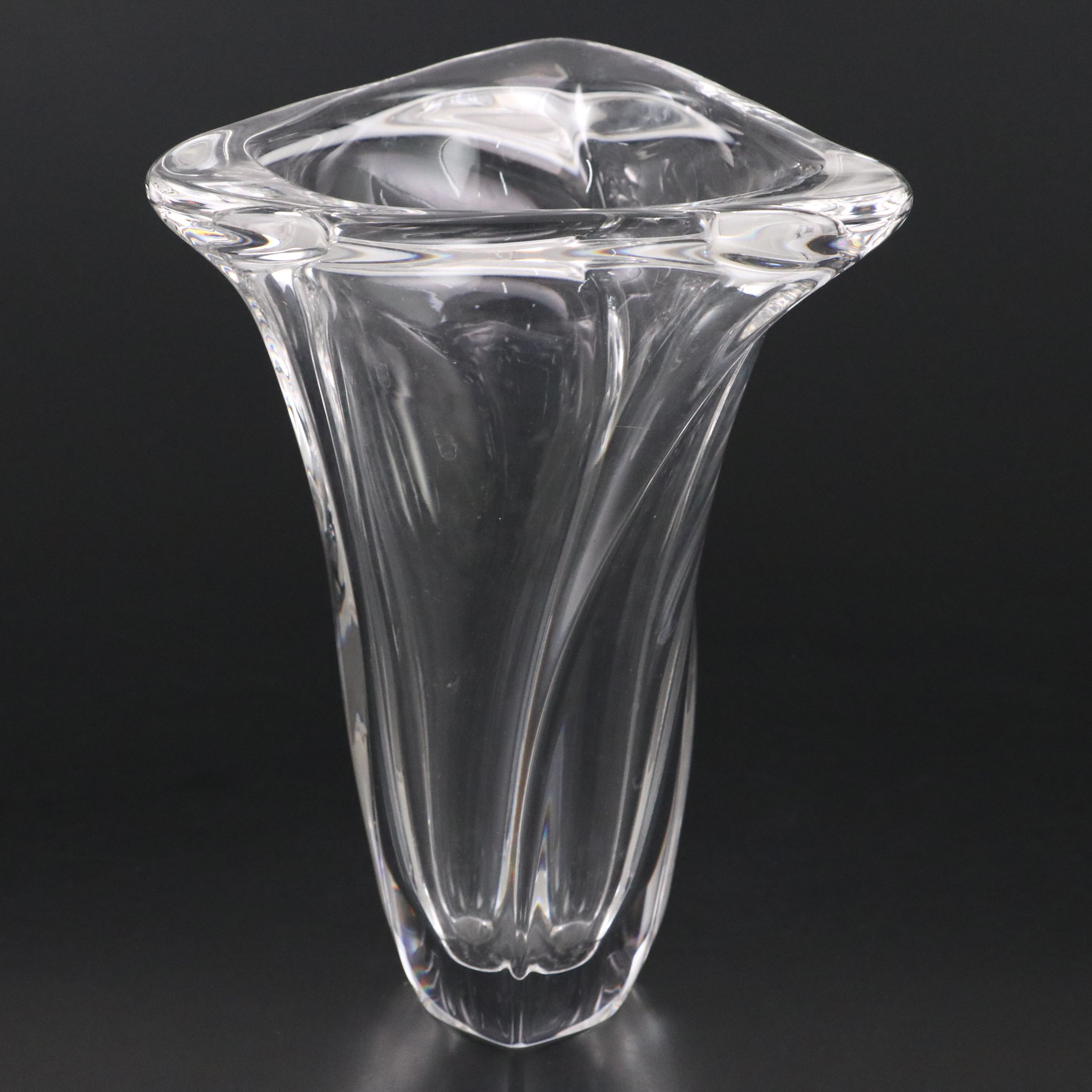 Val St. Lambert Crystal Vase