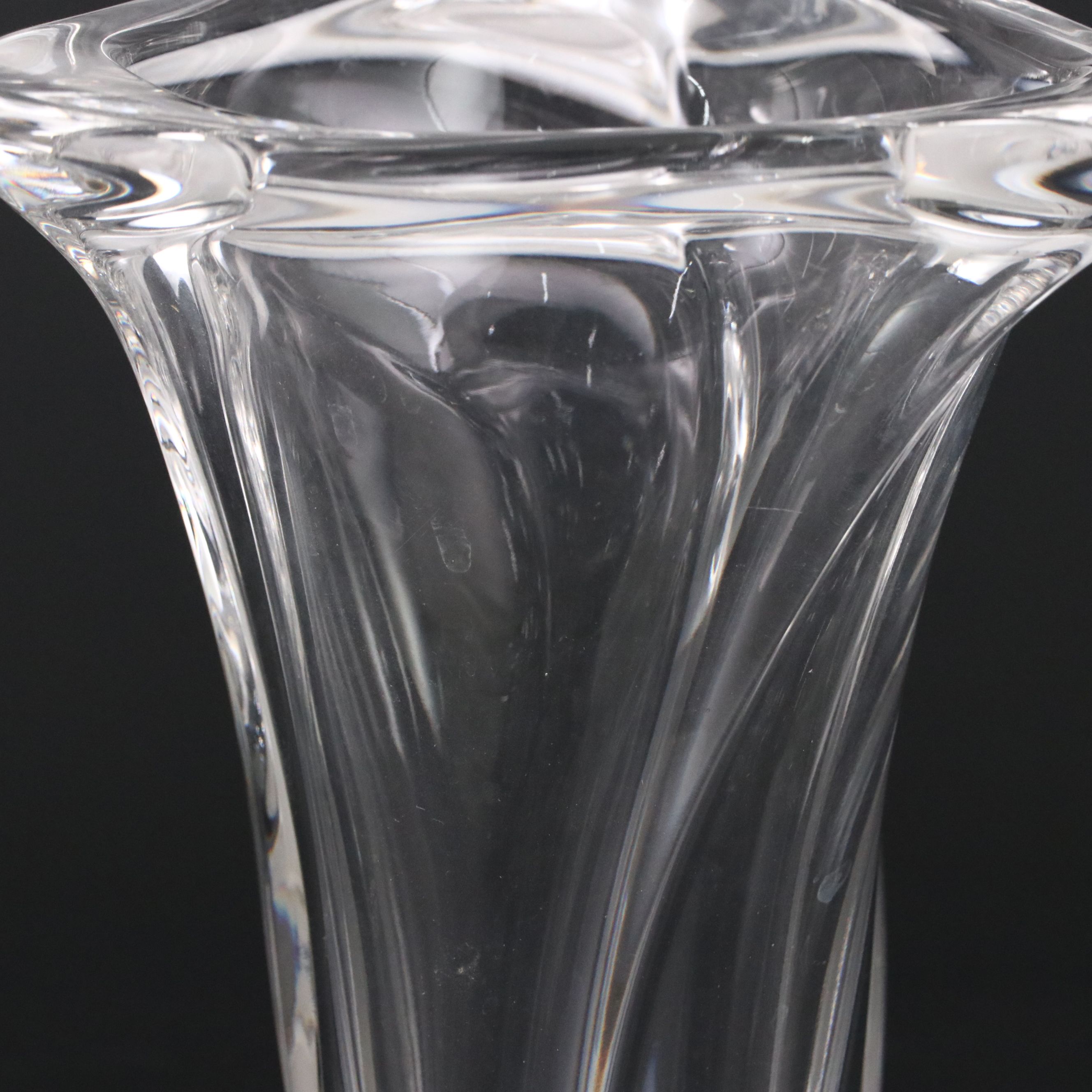 Val St. Lambert Crystal Vase