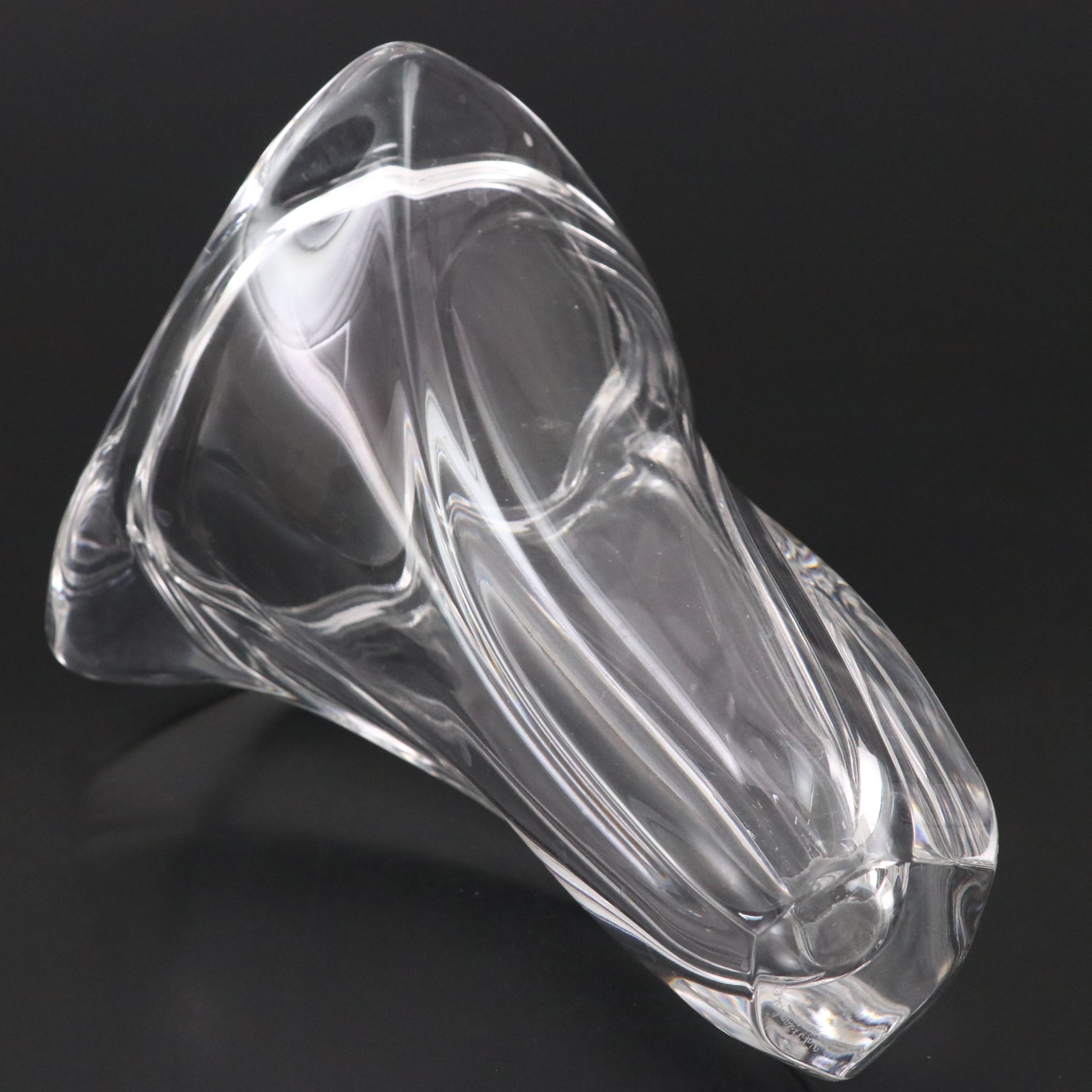 Val St. Lambert Crystal Vase