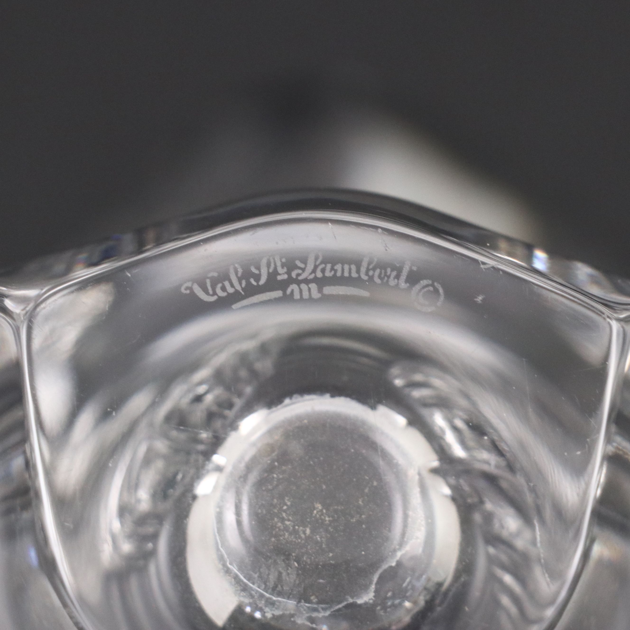 Val St. Lambert Crystal Vase