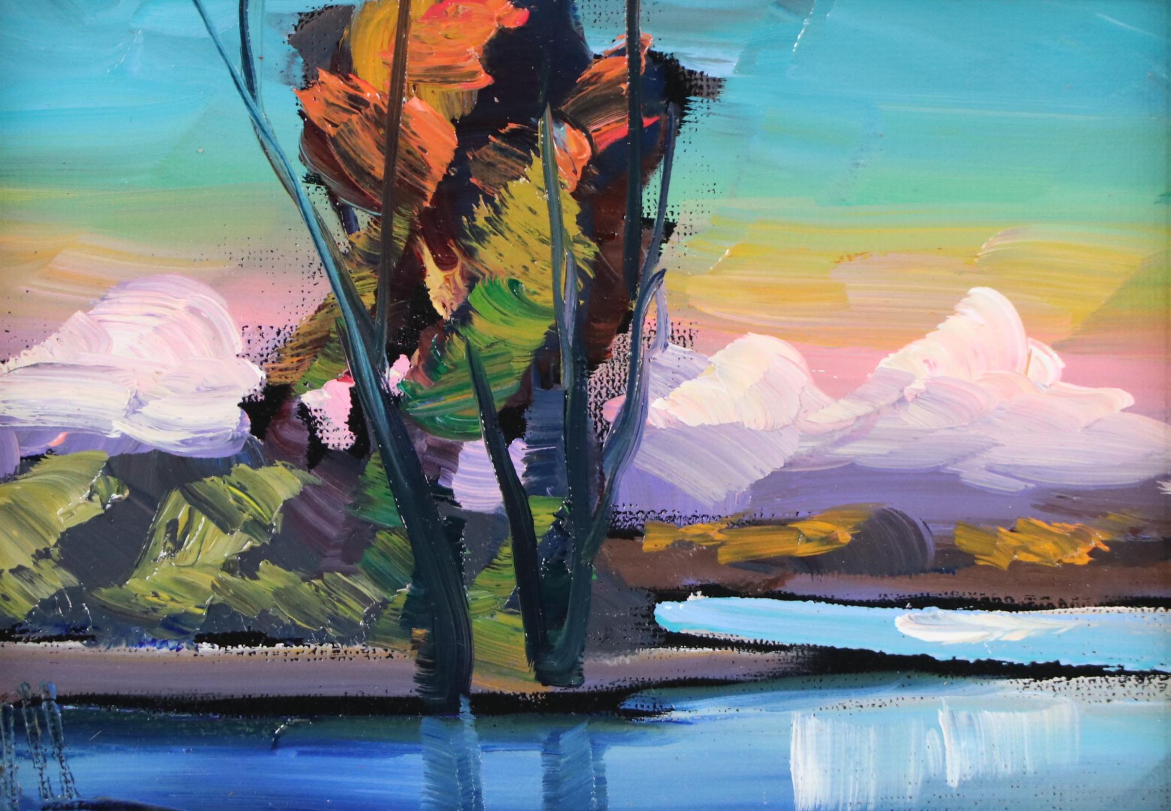 William Hawkins Landscape Oil Painting, Circa 2020