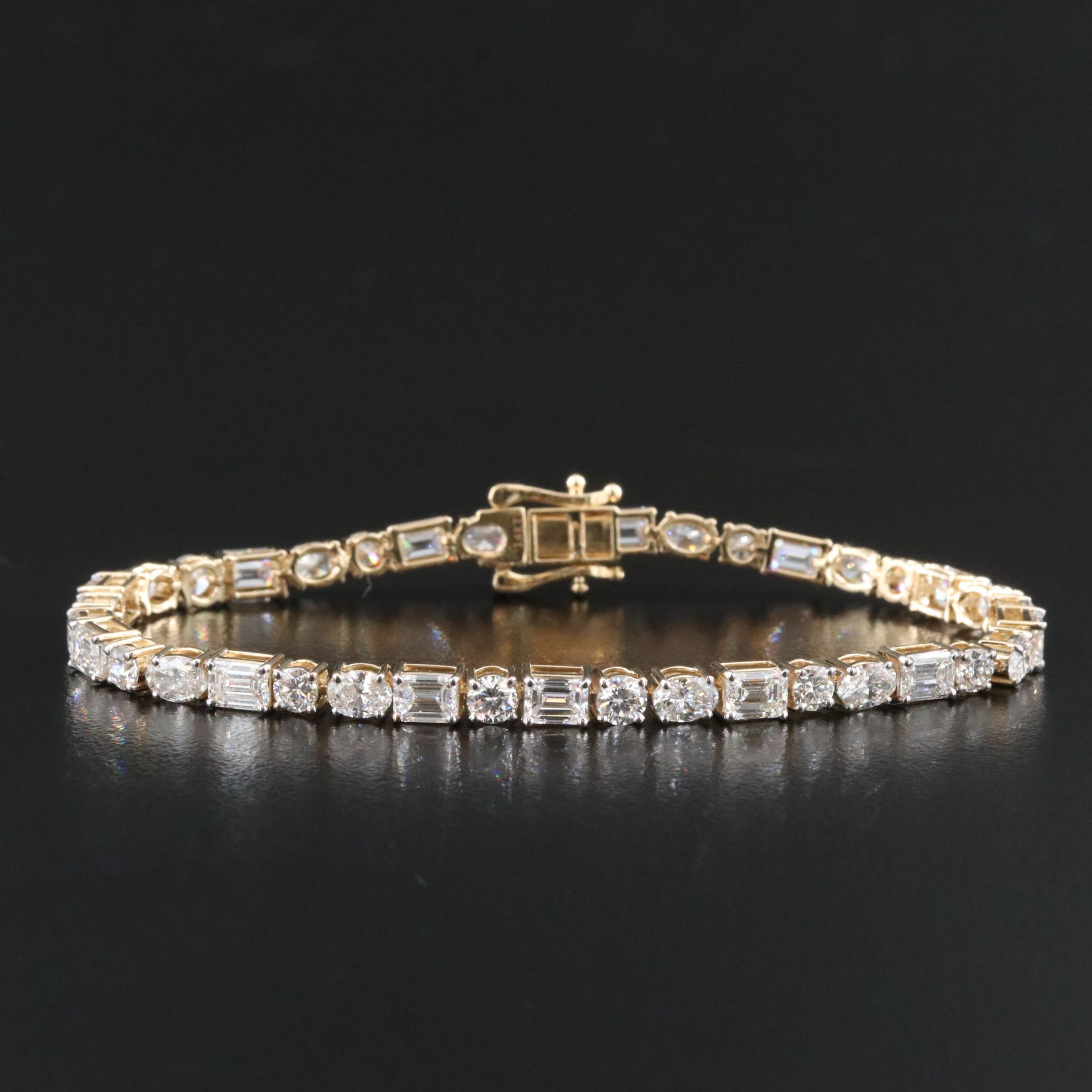 14K 8.13 CTW Lab Grown Diamond Line Bracelet