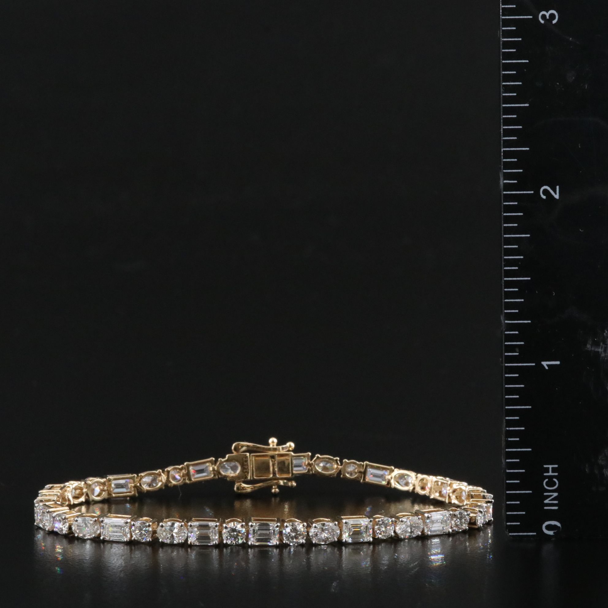 14K 8.13 CTW Lab Grown Diamond Line Bracelet