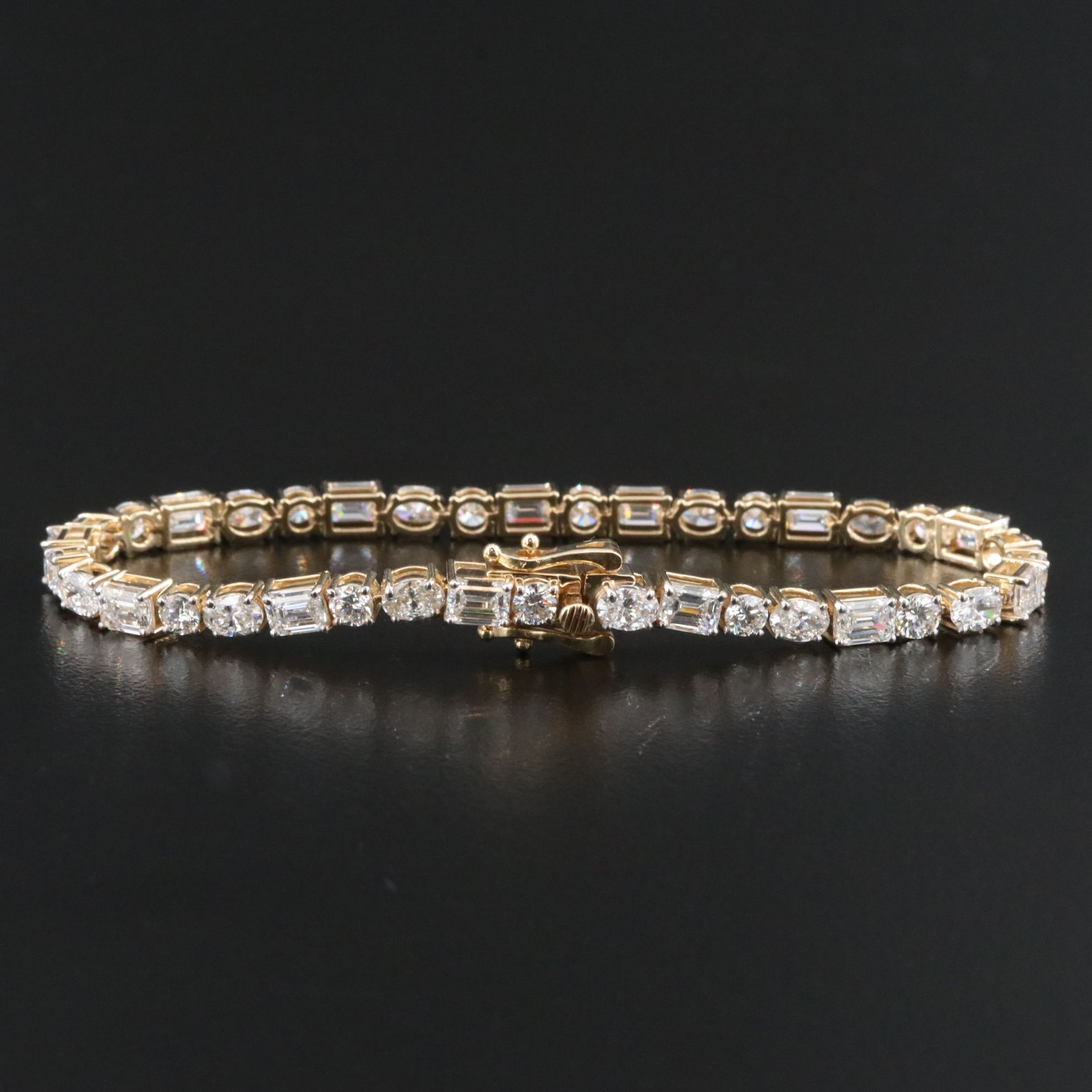 14K 8.13 CTW Lab Grown Diamond Line Bracelet