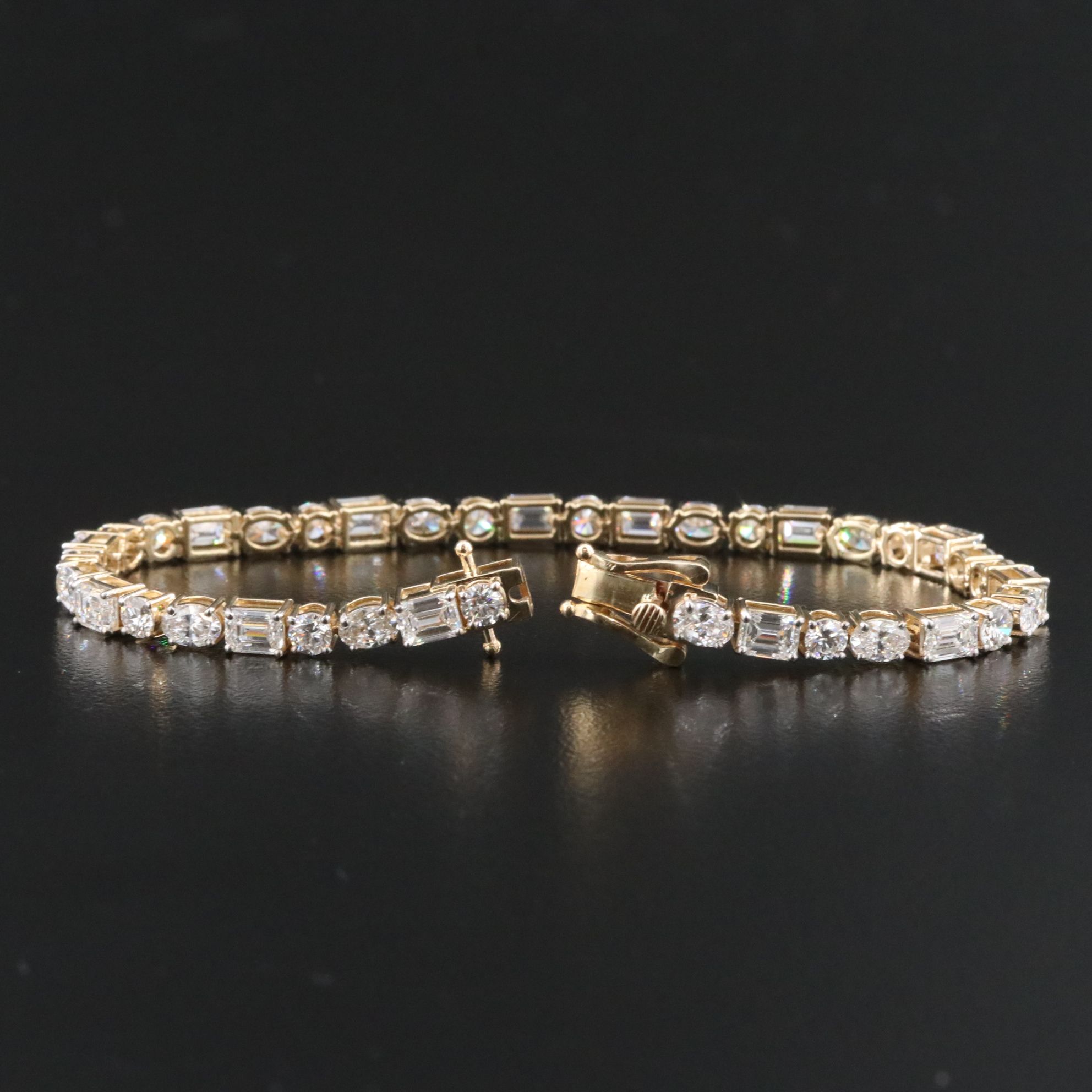 14K 8.13 CTW Lab Grown Diamond Line Bracelet