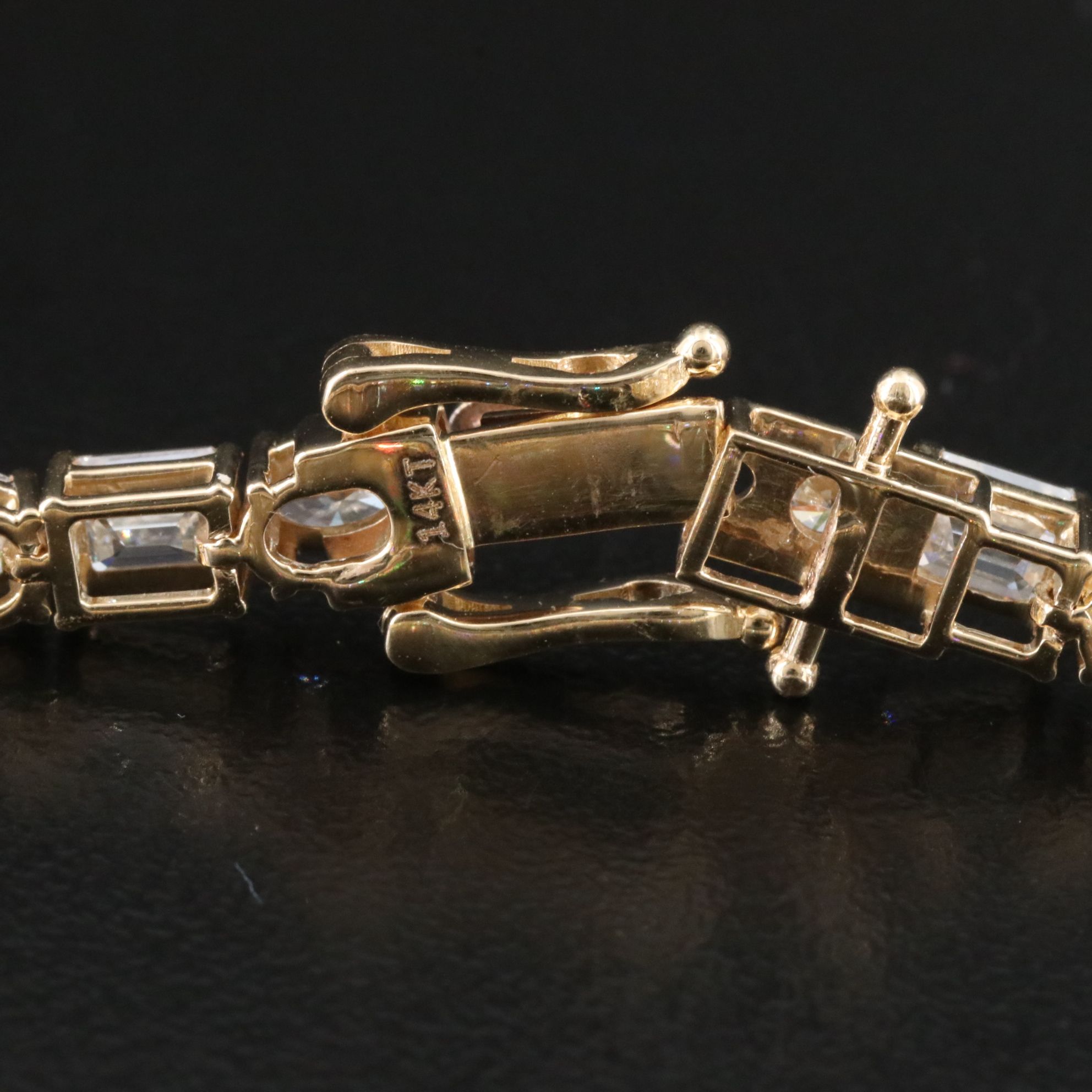 14K 8.13 CTW Lab Grown Diamond Line Bracelet