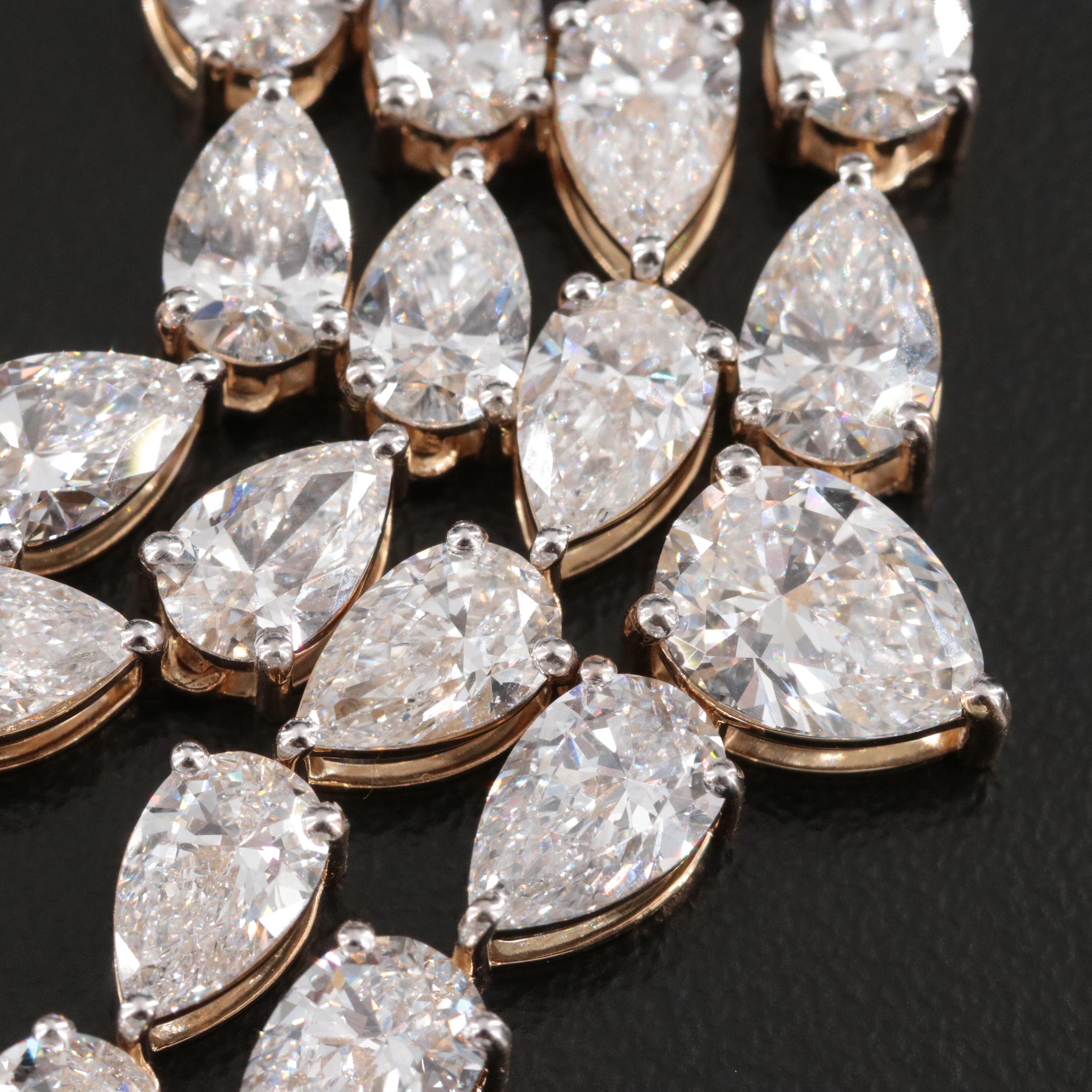 14K 28.34 CTW Lab Grown Diamond Necklace