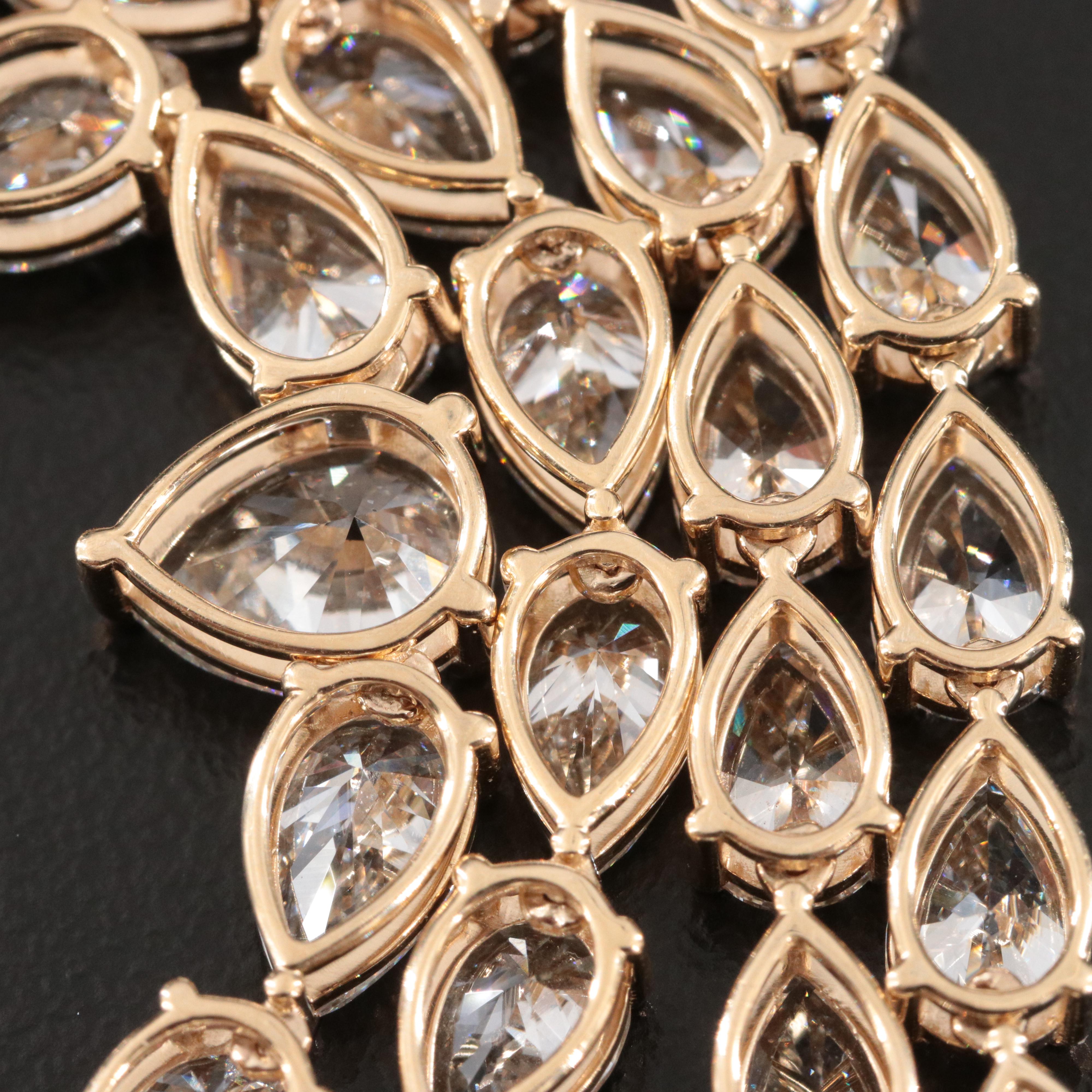 14K 28.34 CTW Lab Grown Diamond Necklace